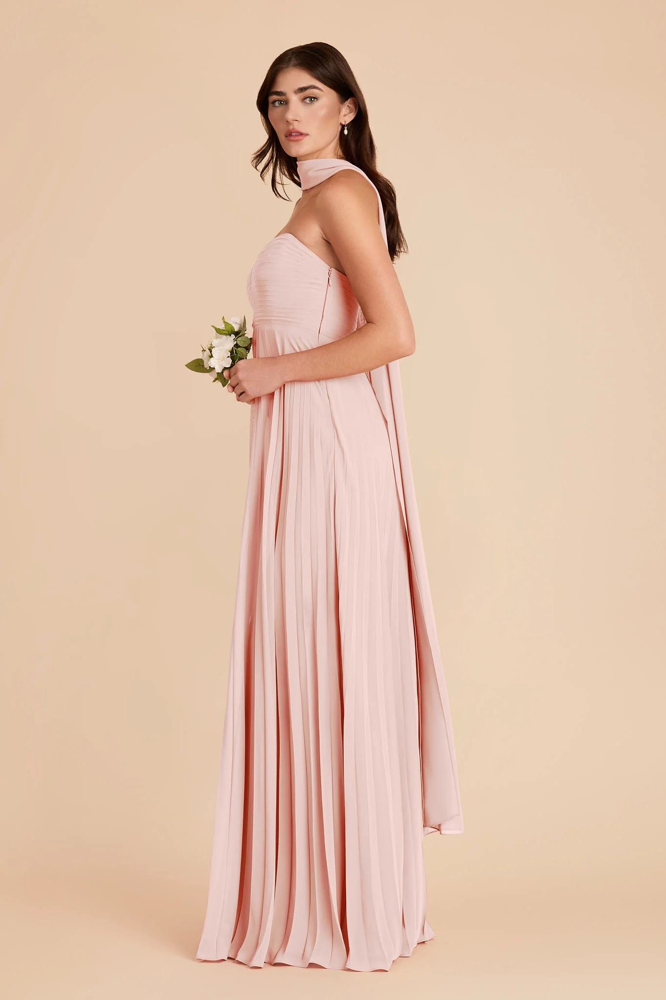 Vera Chiffon Scarf - Blush Pink - Image 5