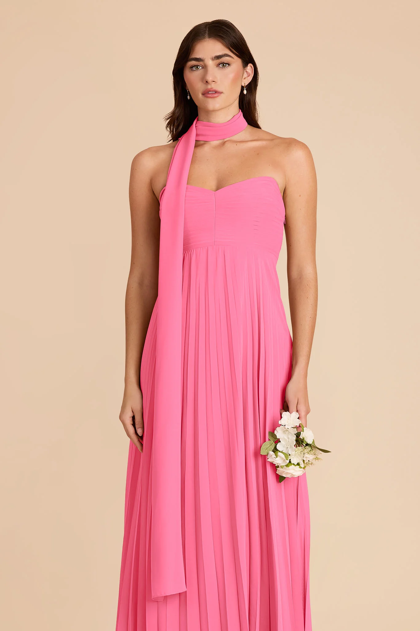 Vera Chiffon Scarf - Bon Bon Pink - Image 2