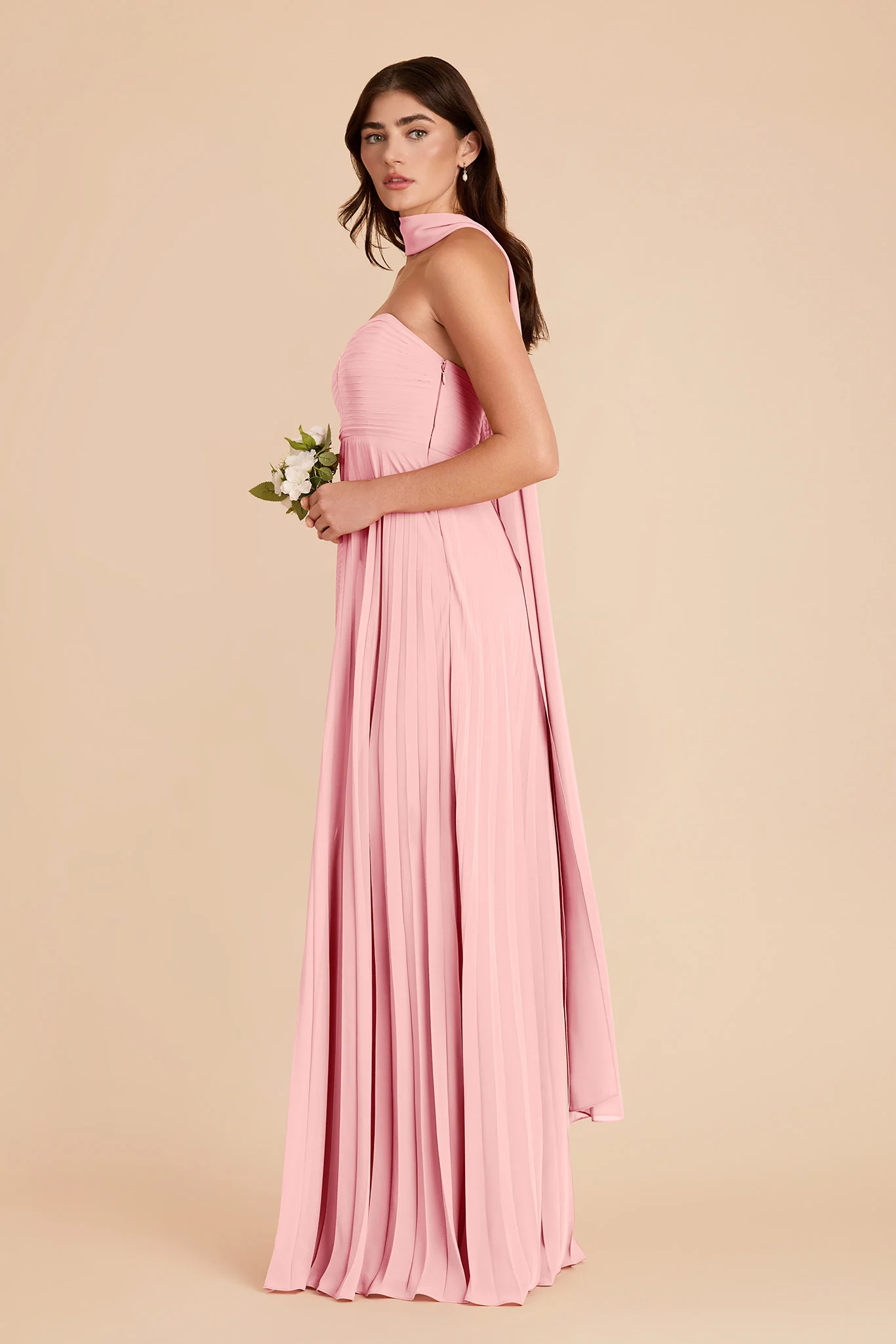 Vera Chiffon Scarf - Bubblegum Pink - Image 5