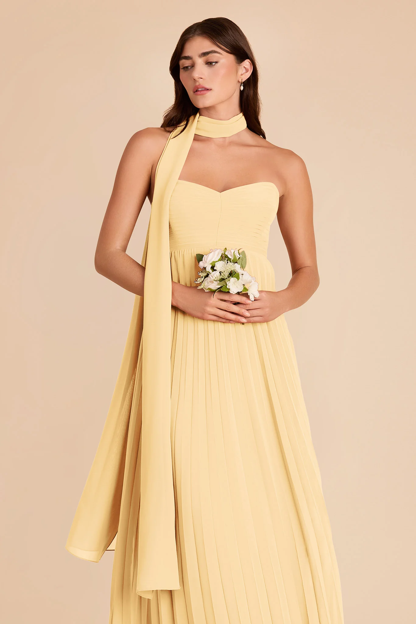 Vera Chiffon Scarf - Butter