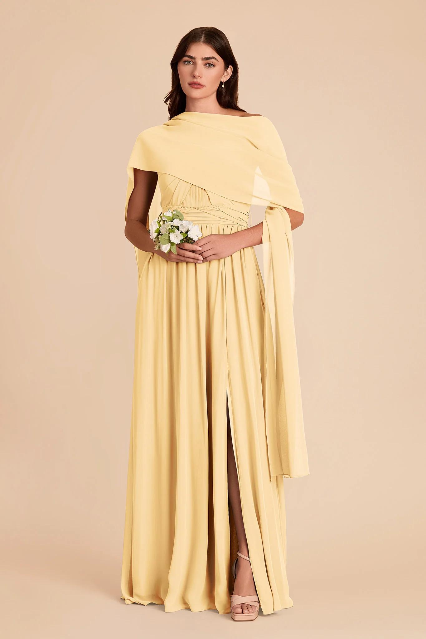Vera Chiffon Scarf - Butter - Image 7