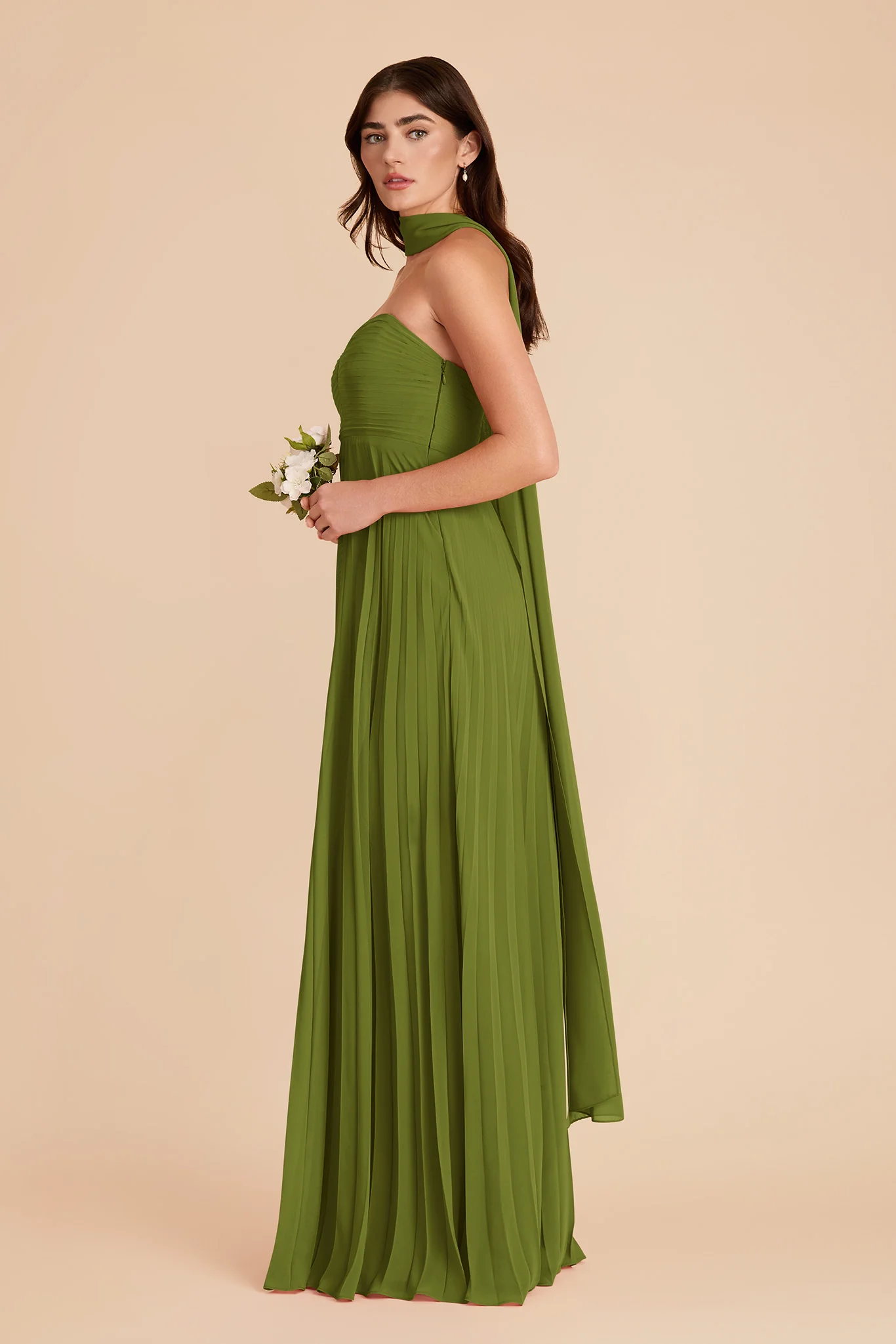 Vera Chiffon Scarf - Cactus - Image 5