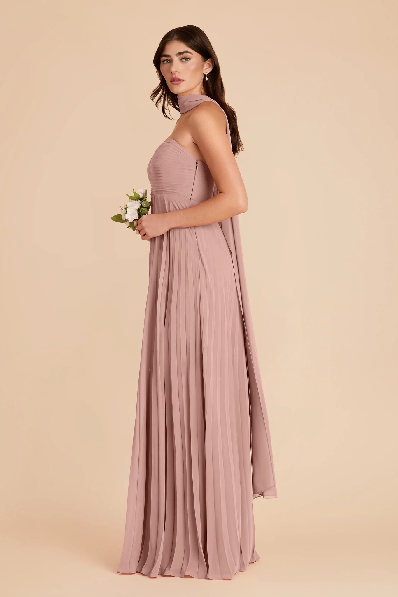 Vera Chiffon Scarf - English Rose - Image 5