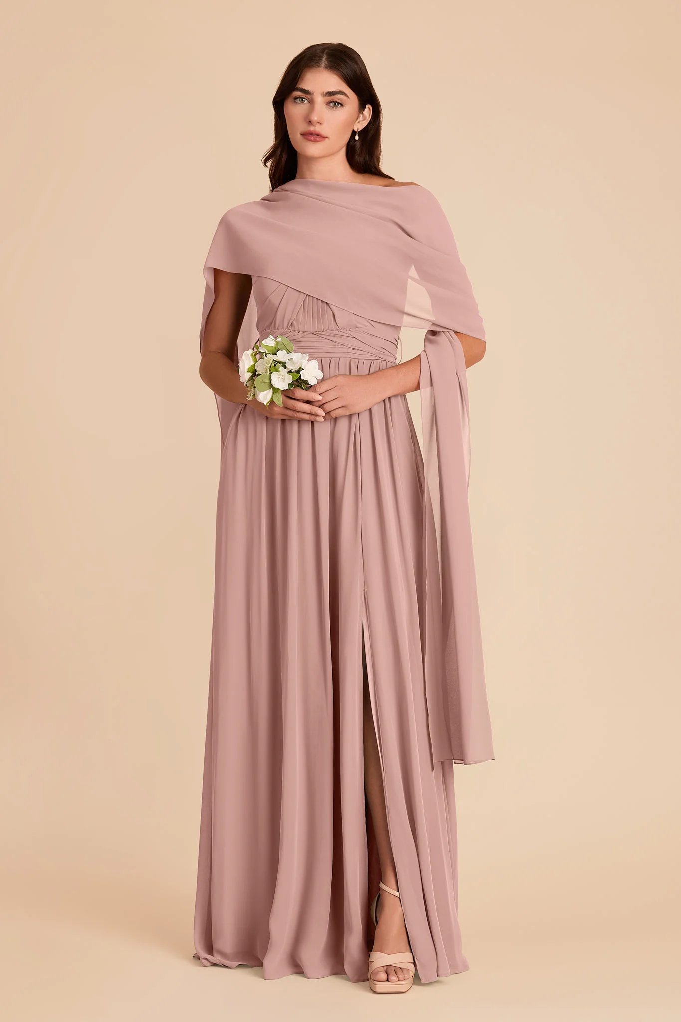 Vera Chiffon Scarf - English Rose - Image 7