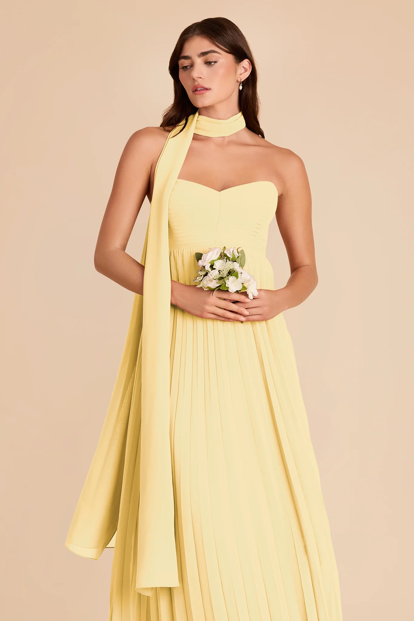 Vera Chiffon Scarf - Lemon Sorbet