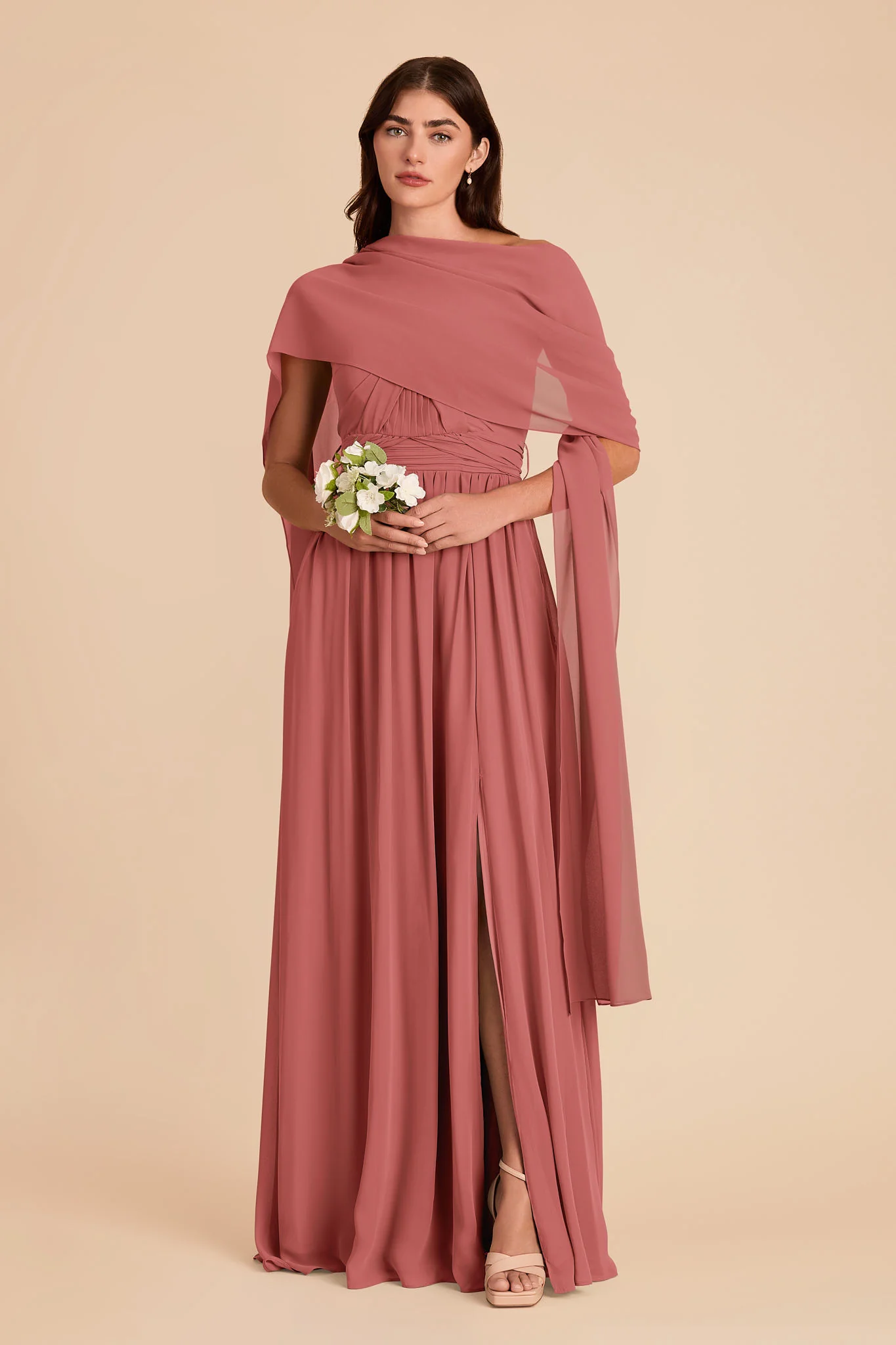 Vera Chiffon Scarf - Mulberry - Image 7