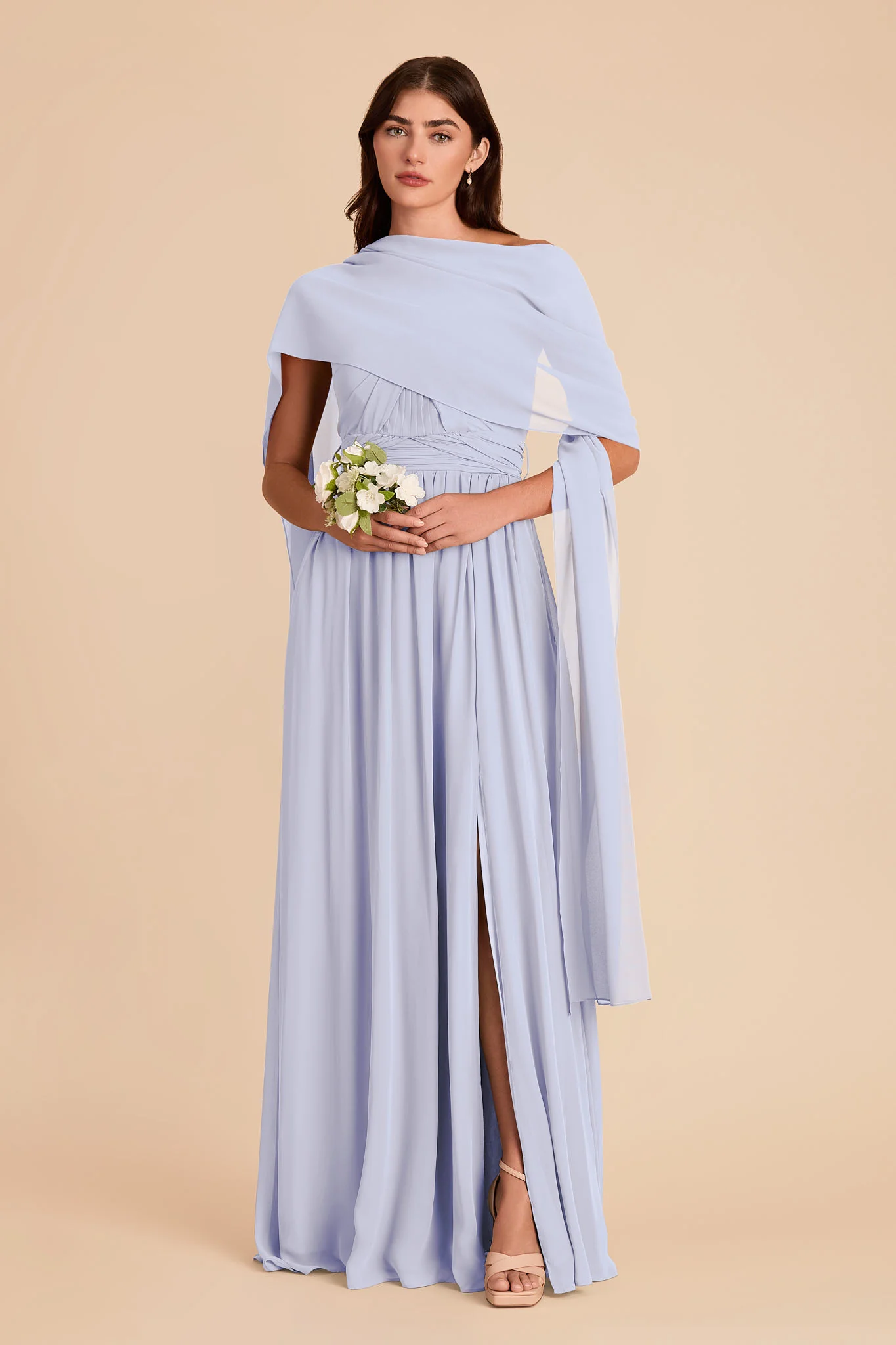 Vera Chiffon Scarf - Periwinkle Blue - Image 7