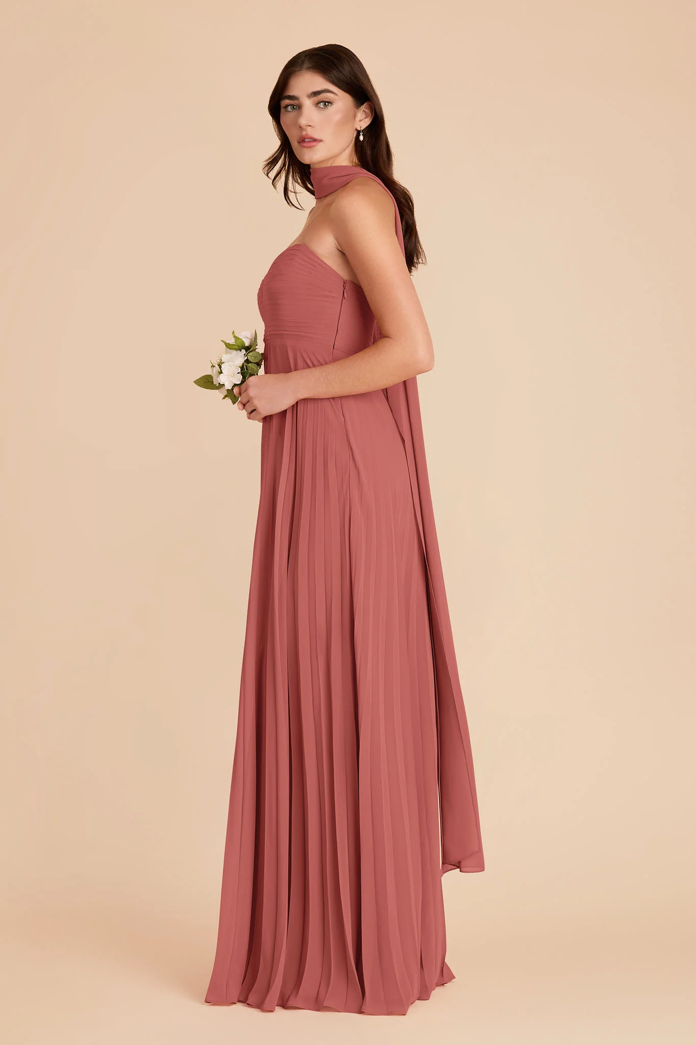 Vera Chiffon Scarf - Wild Rose - Image 5
