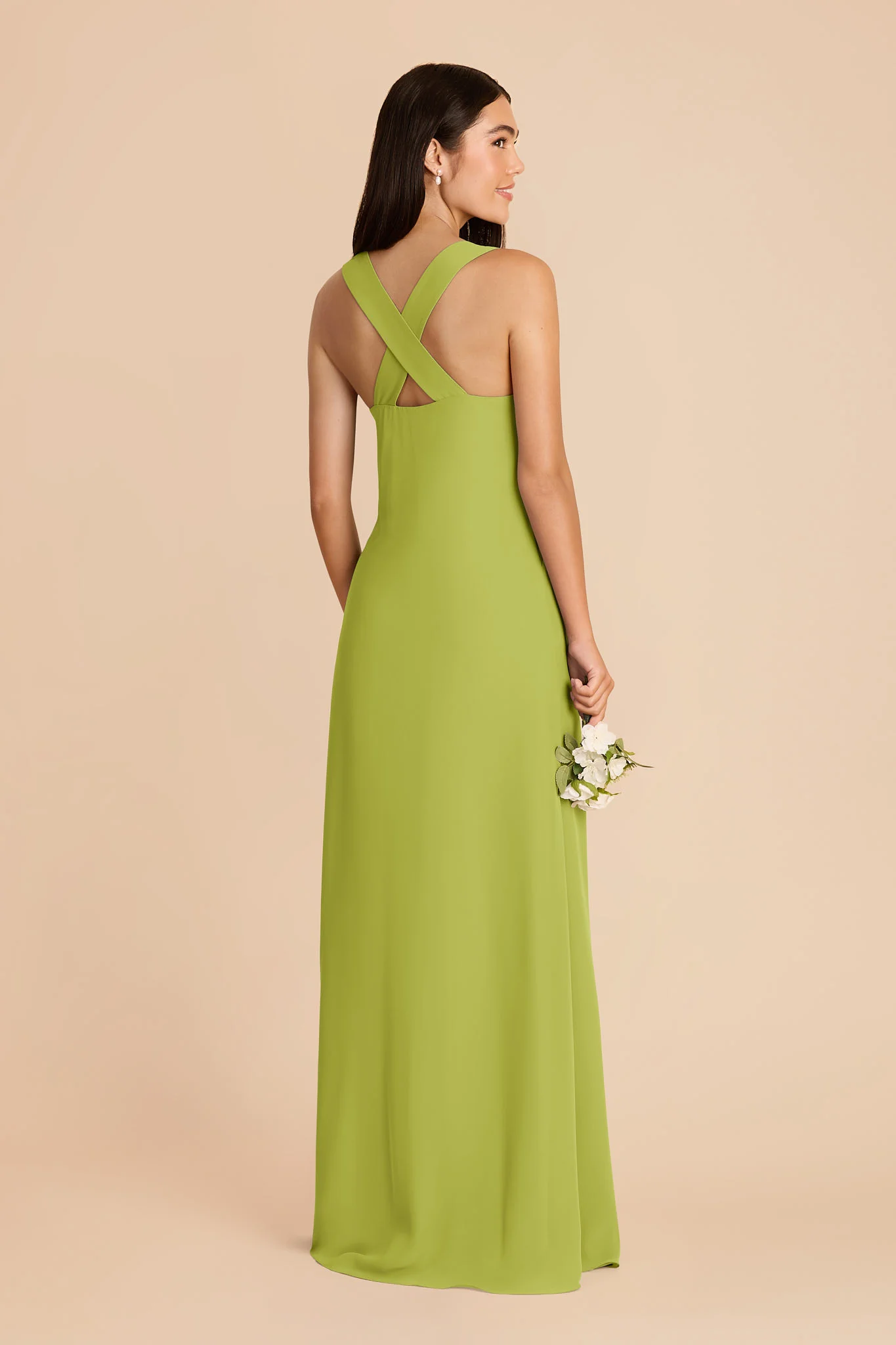 Veronica Chiffon Dress - Matcha - Image 4