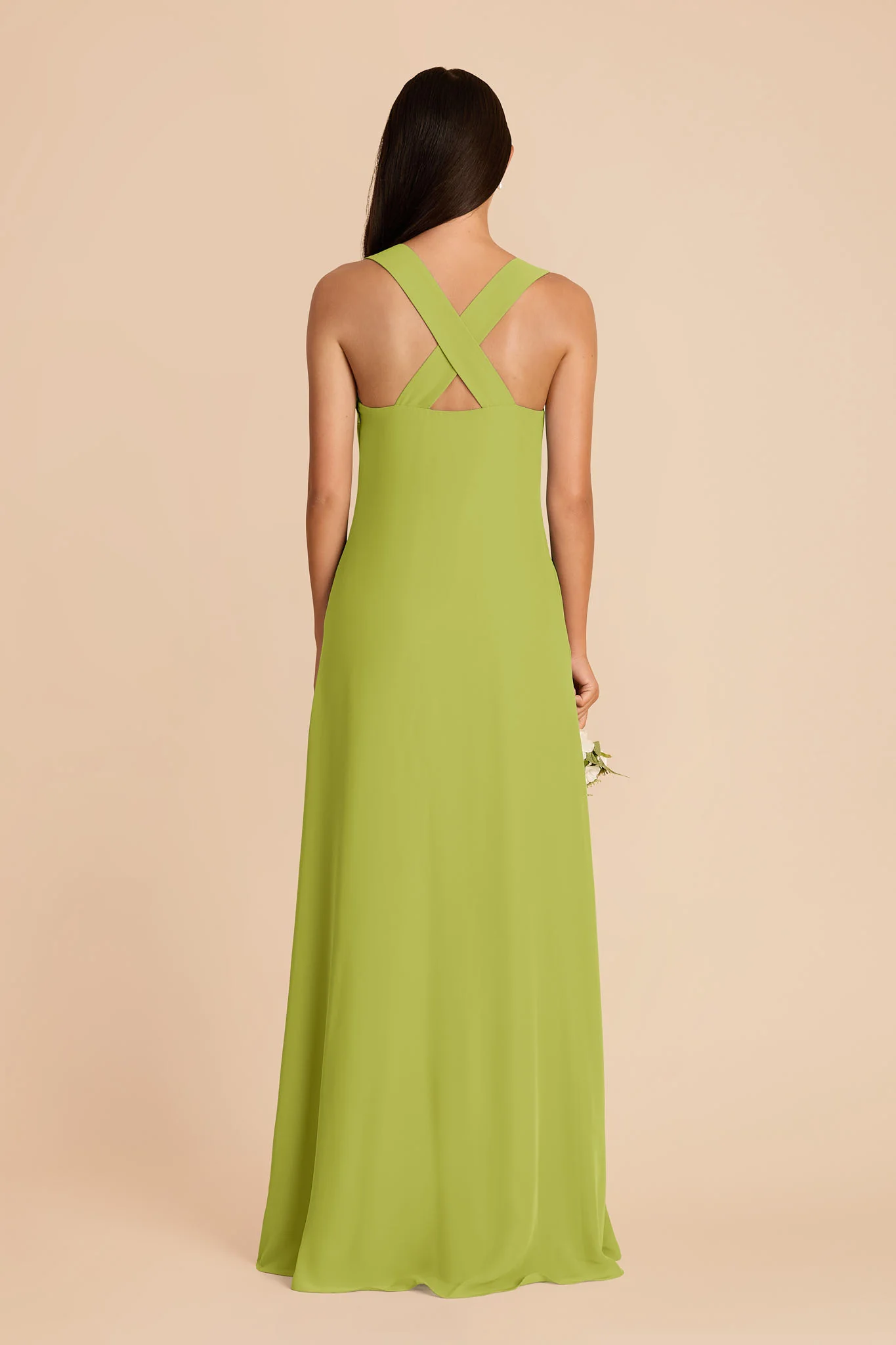 Veronica Chiffon Dress - Matcha - Image 5
