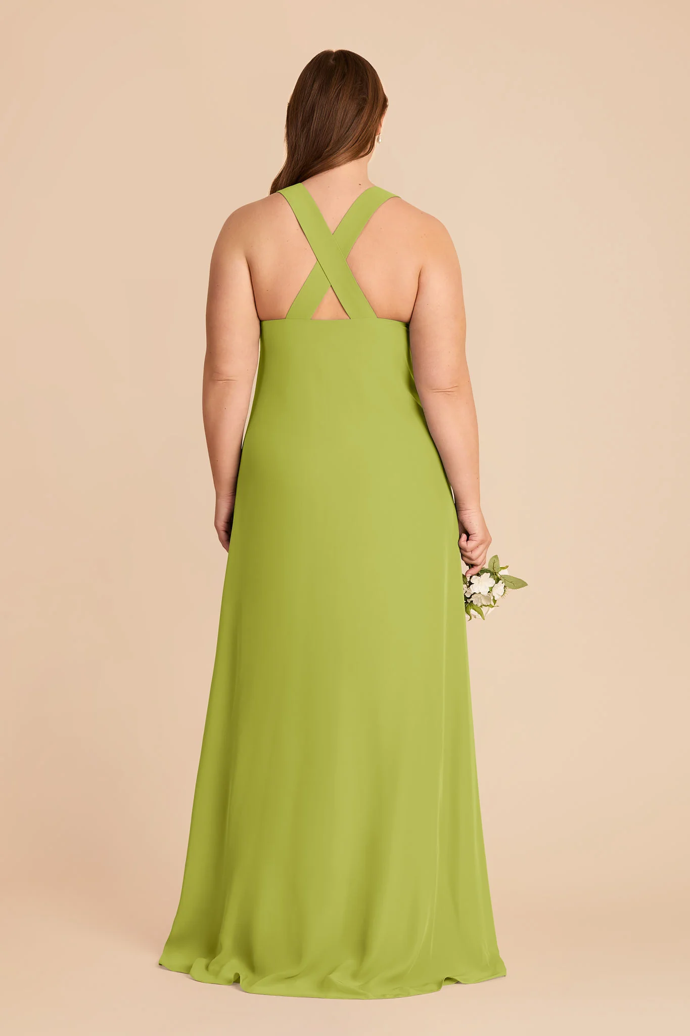 Veronica Chiffon Dress - Matcha - Image 8