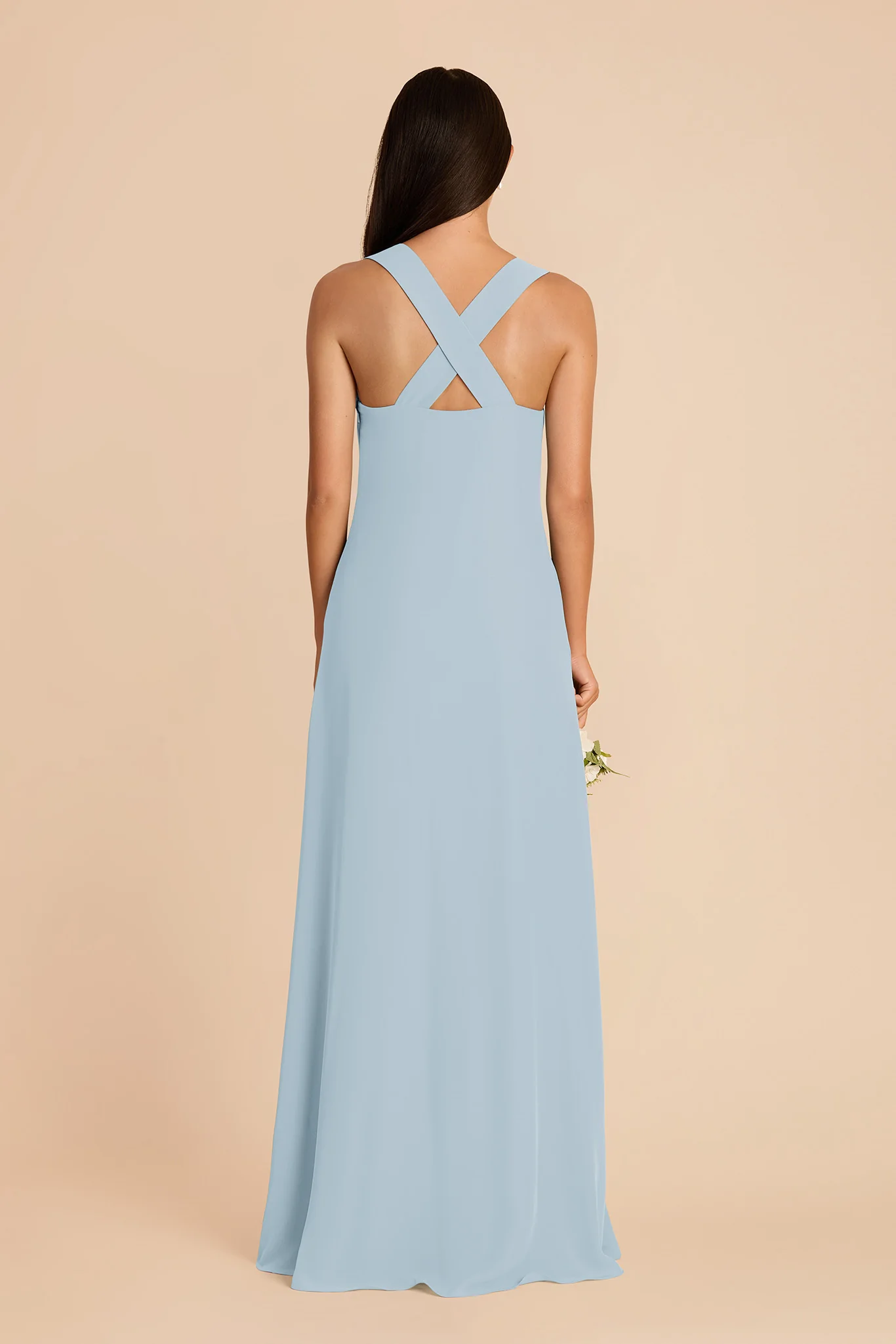 Veronica Chiffon Dress - Sky Blue - Image 5