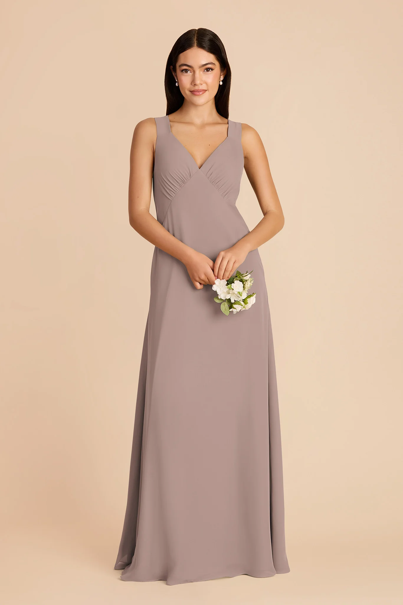 Veronica Chiffon Dress - Toffee - Image 3