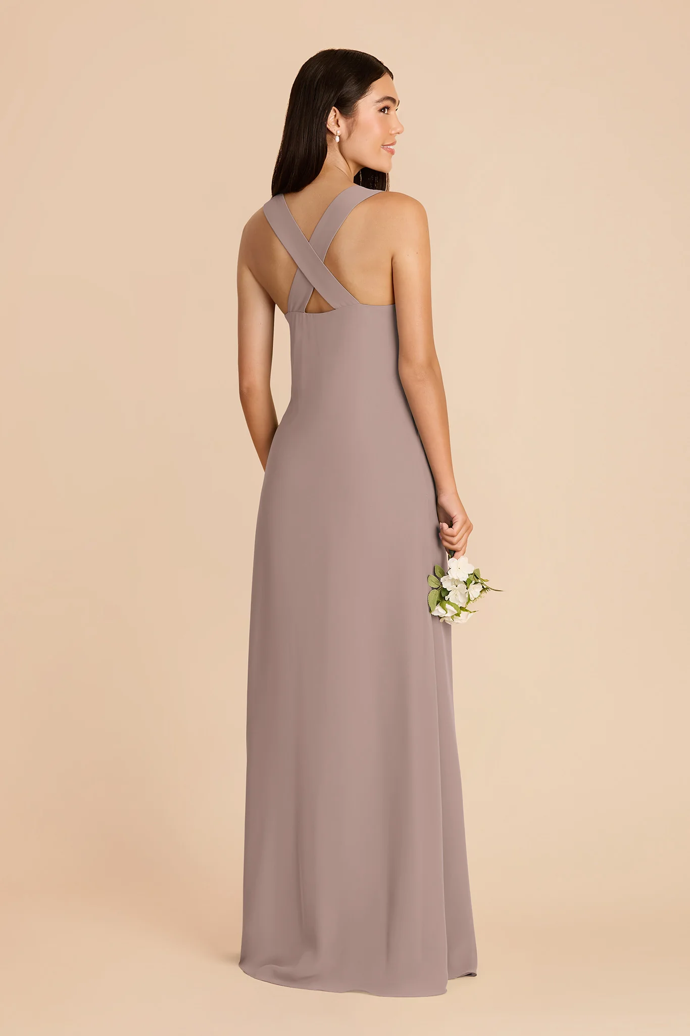 Veronica Chiffon Dress - Toffee - Image 4