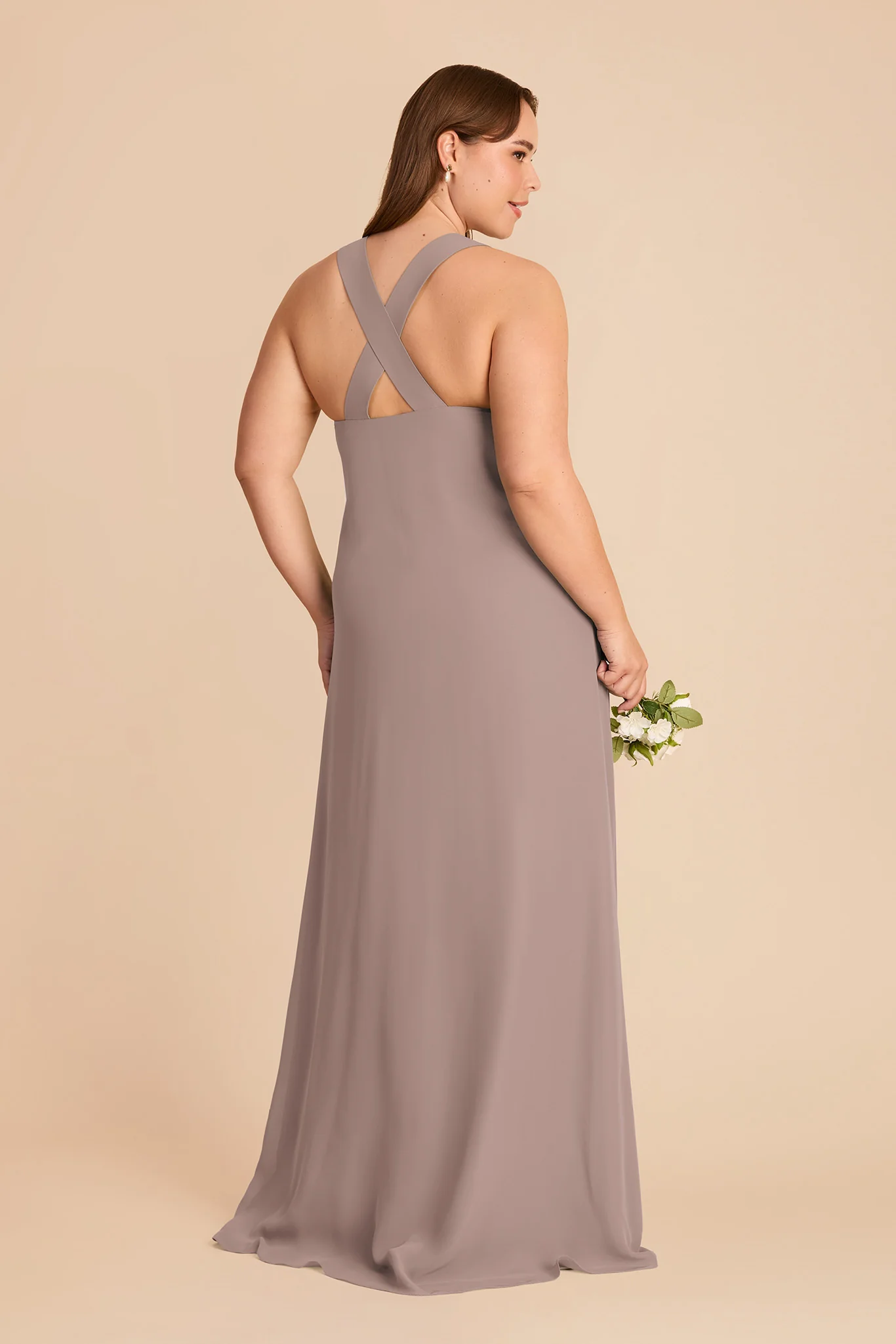 Veronica Chiffon Dress - Toffee - Image 7