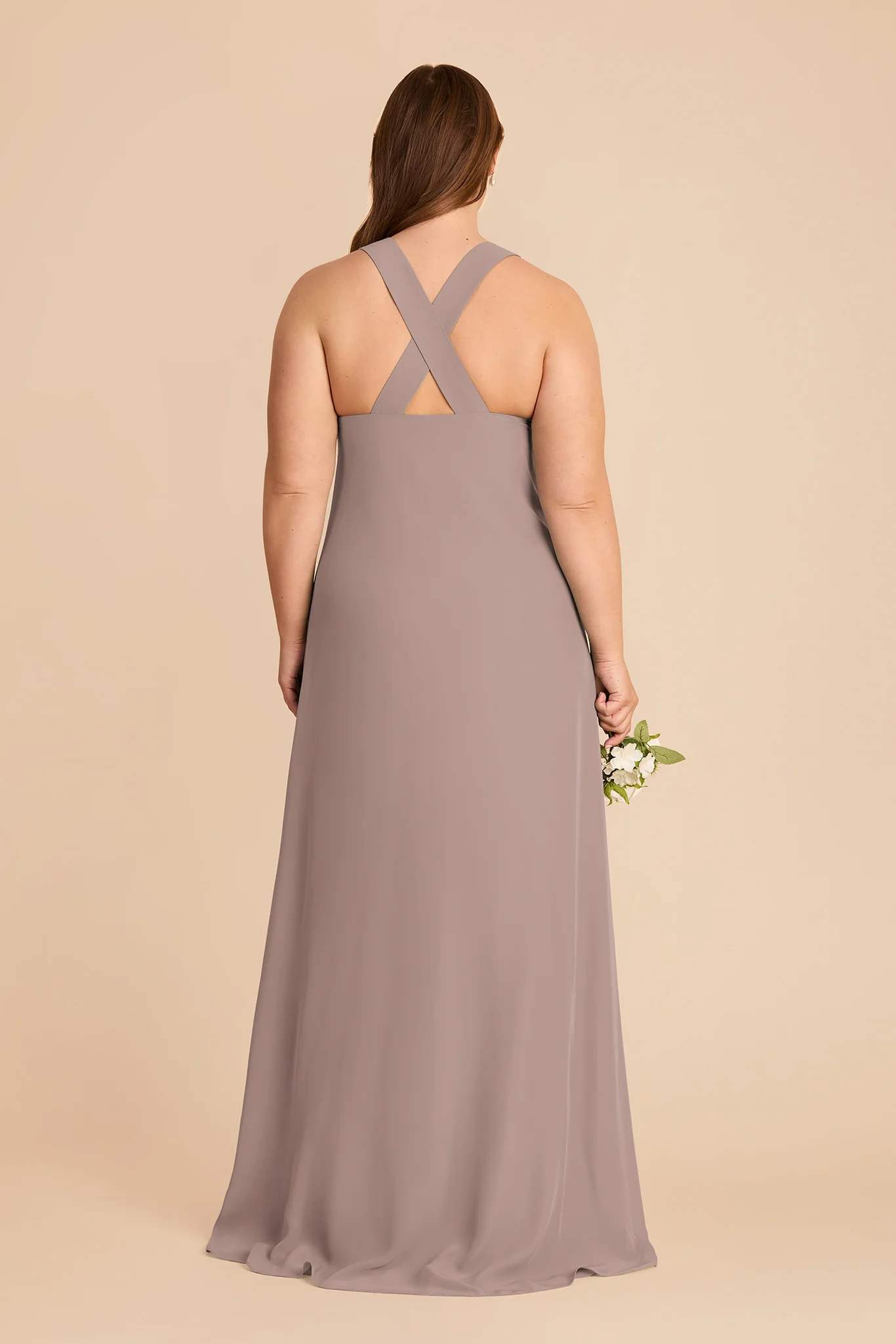 Veronica Chiffon Dress - Toffee - Image 8