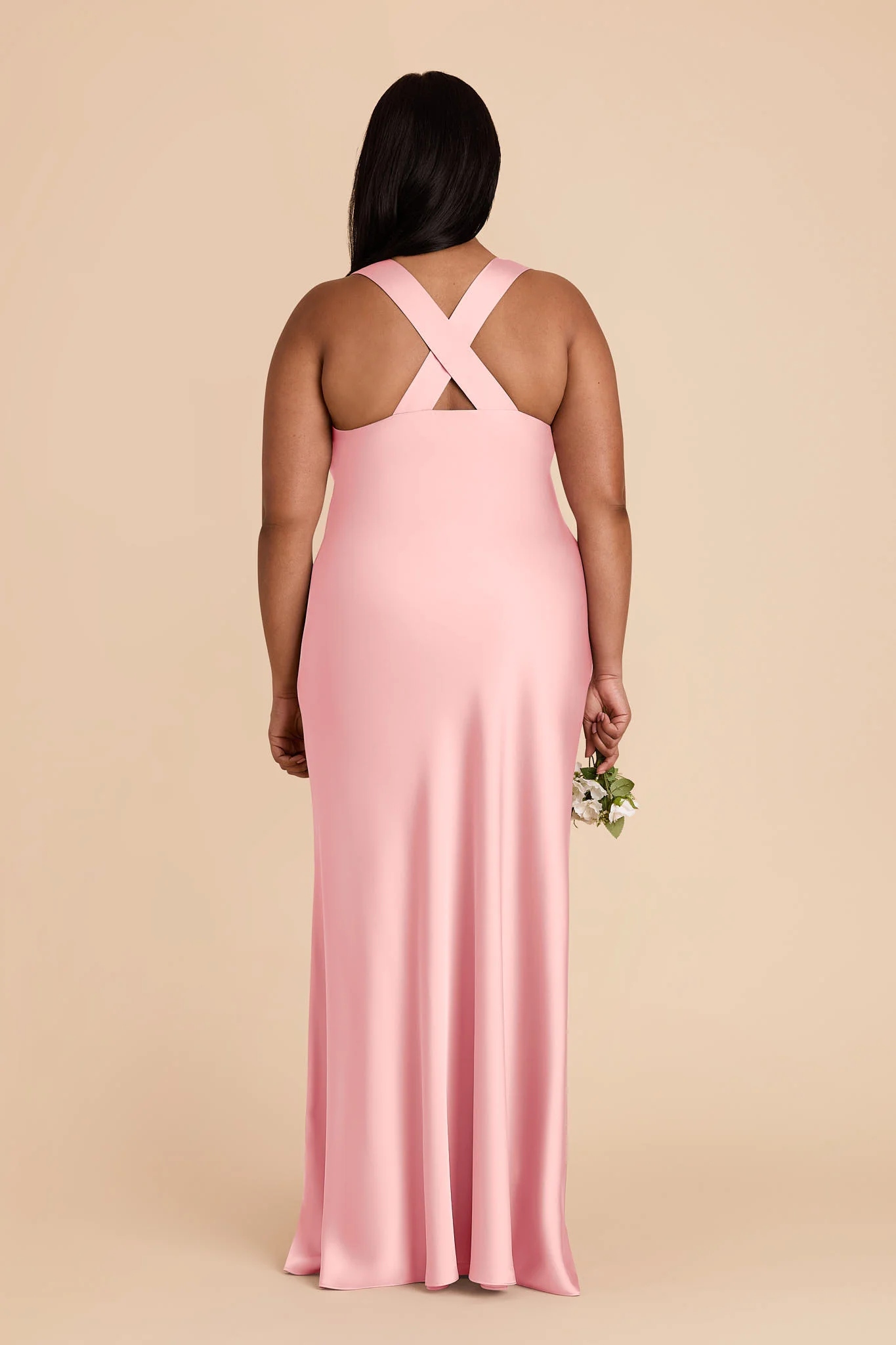 Veronica Matte Satin Dress - Bubblegum Pink - Image 12