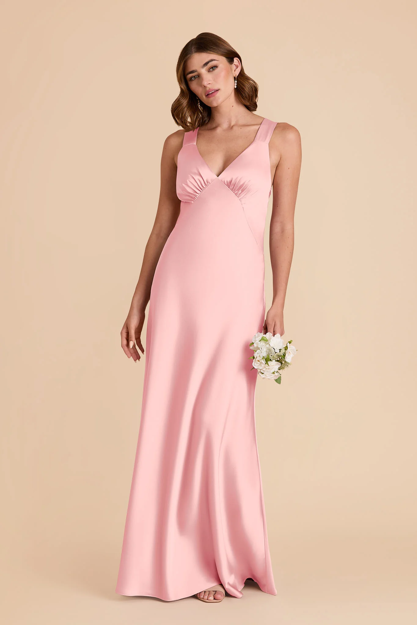 Veronica Matte Satin Dress - Bubblegum Pink - Image 5