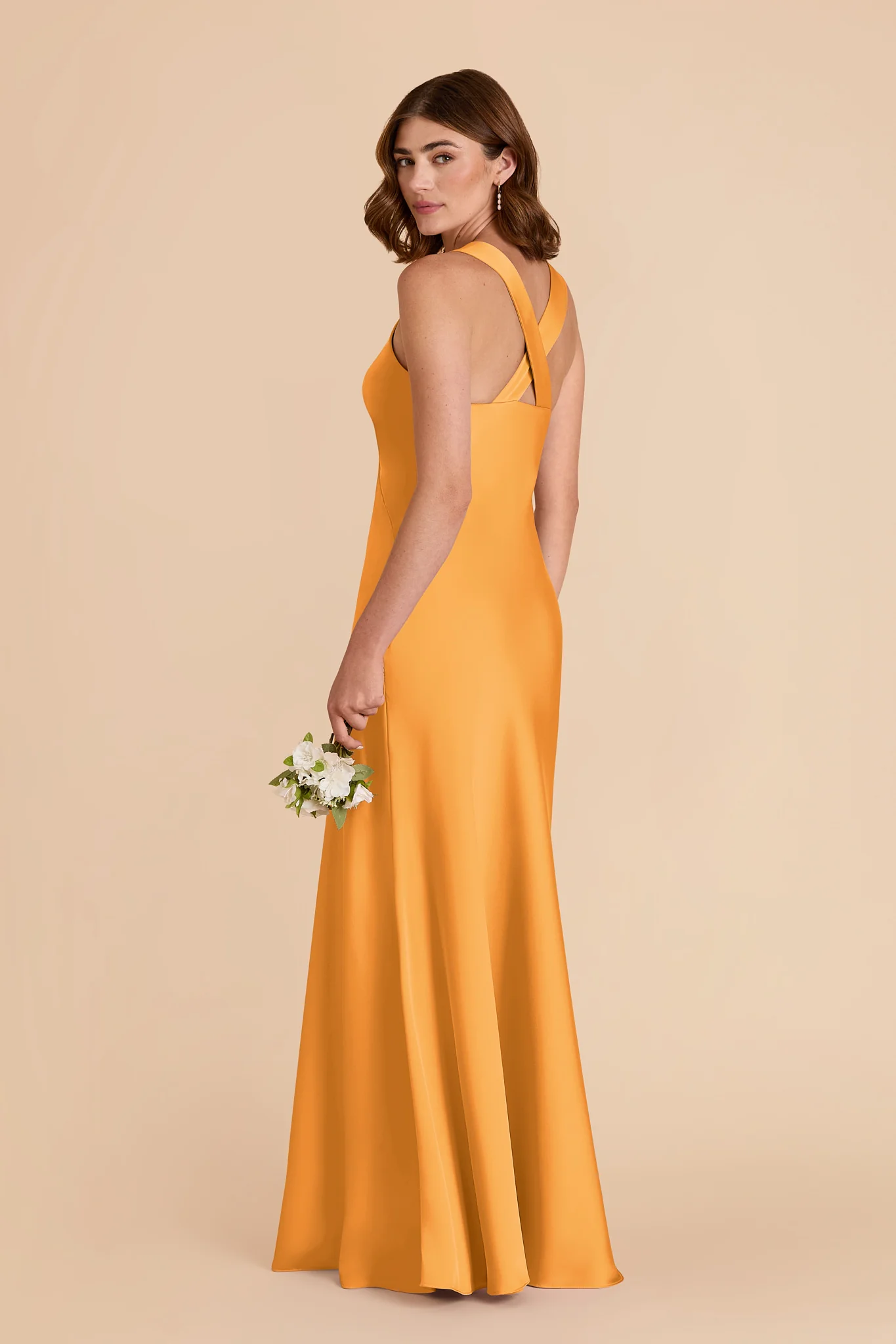 Veronica Matte Satin Dress - Mango - Image 4
