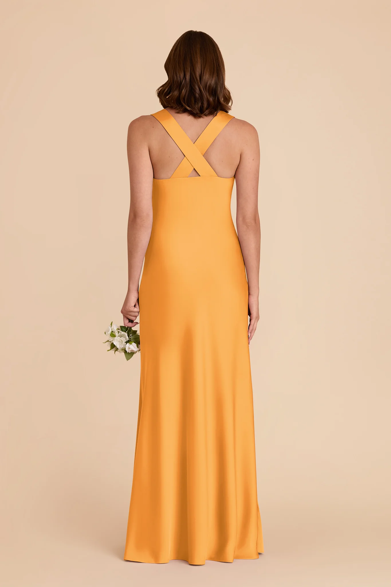Veronica Matte Satin Dress - Mango - Image 5