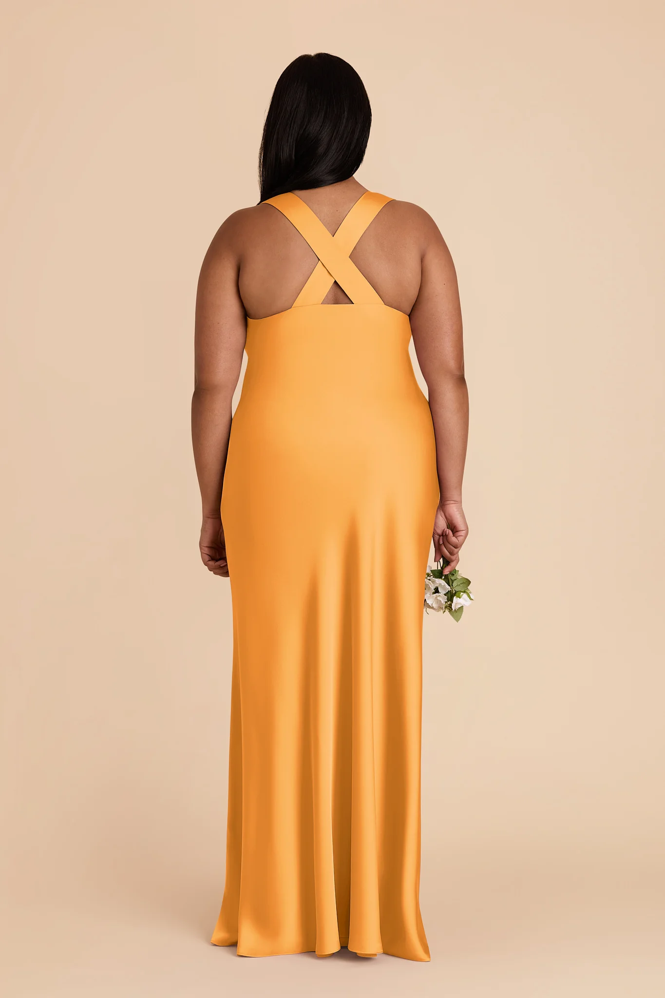 Veronica Matte Satin Dress - Mango - Image 8