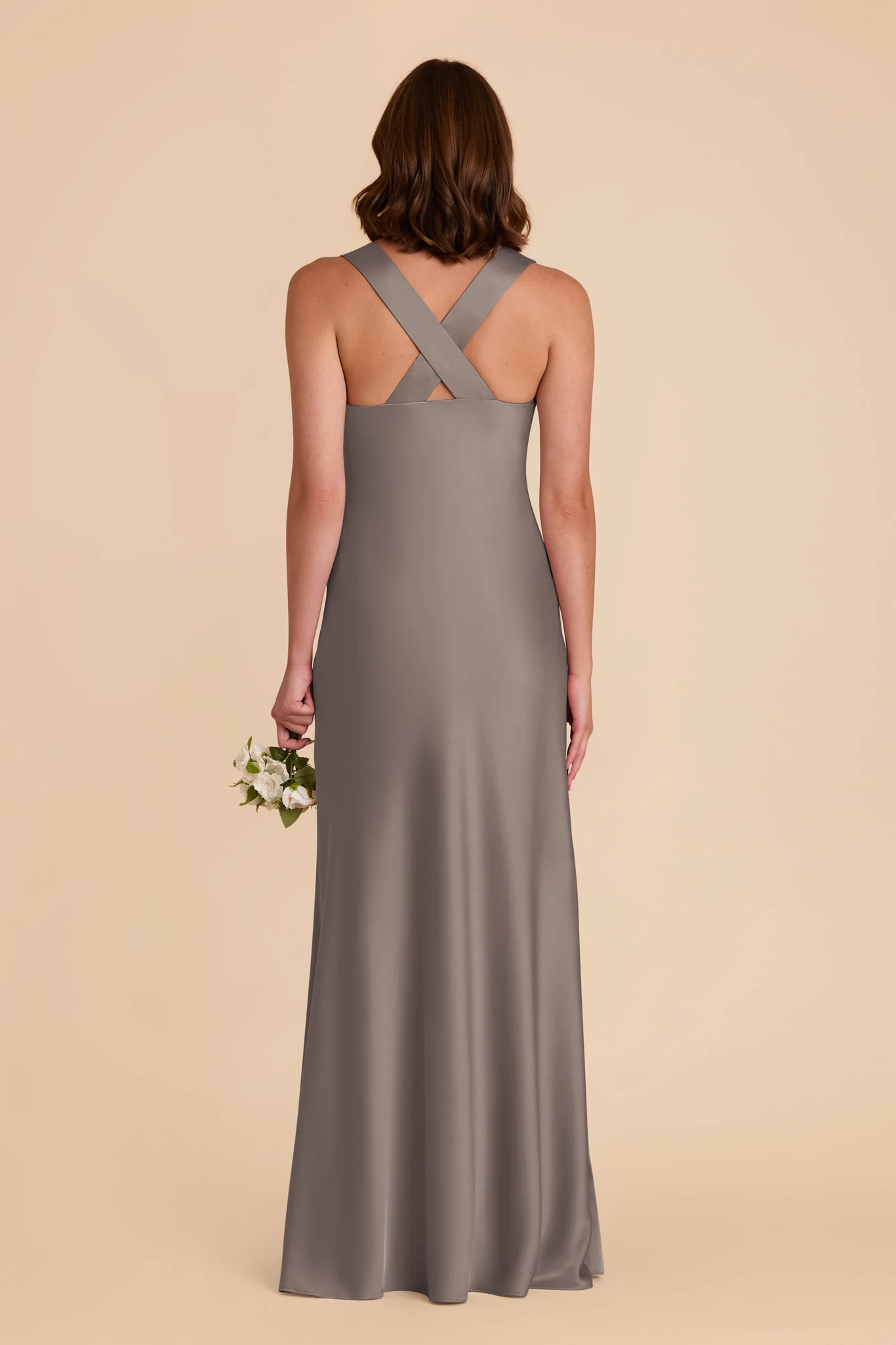 Veronica Matte Satin Dress - Quartz - Image 6