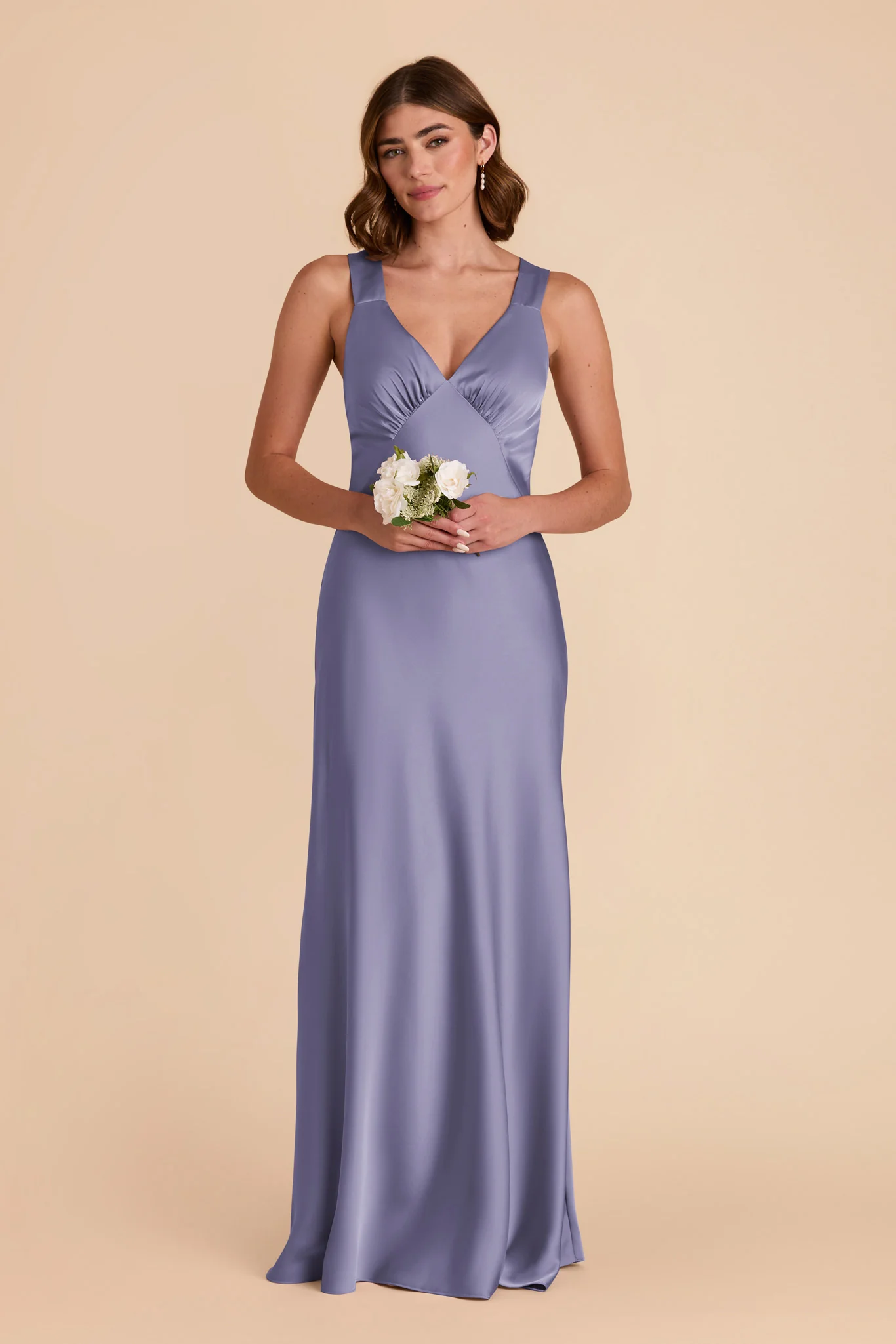 Veronica Matte Satin Dress - Wisteria - Image 4
