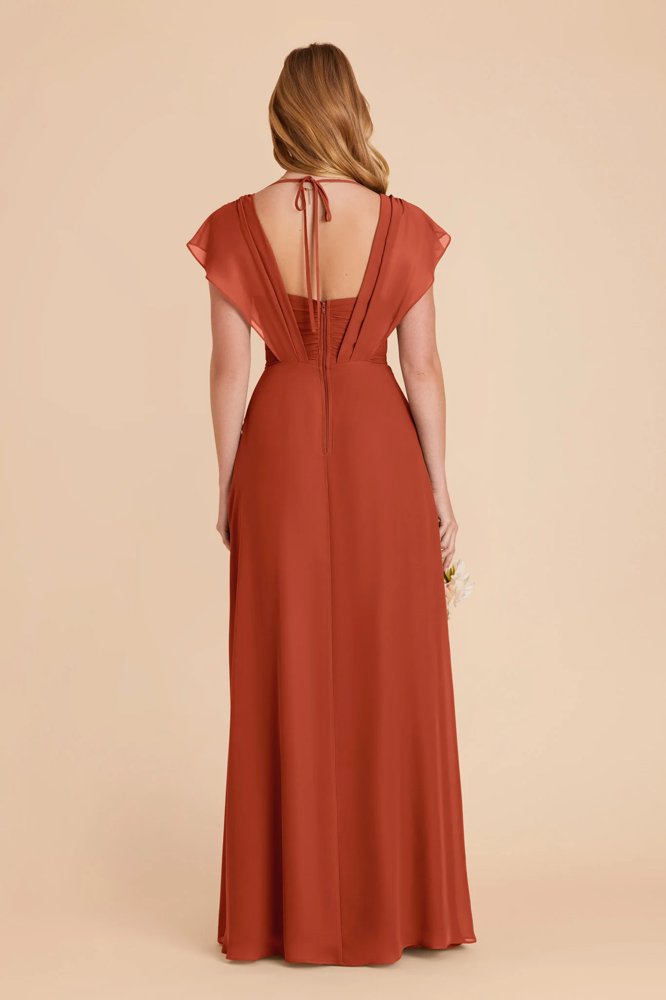 Violet Chiffon Dress - Auburn - Image 6
