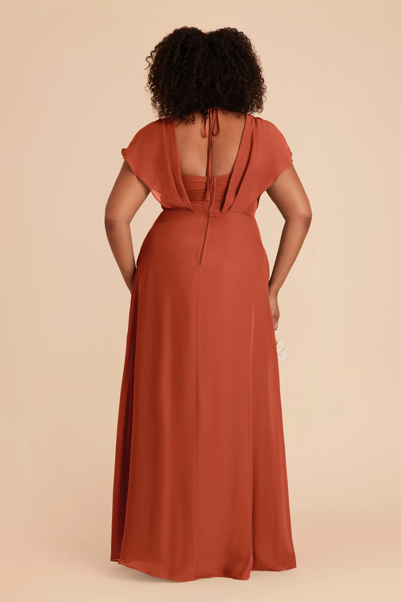 Violet Chiffon Dress - Auburn - Image 8