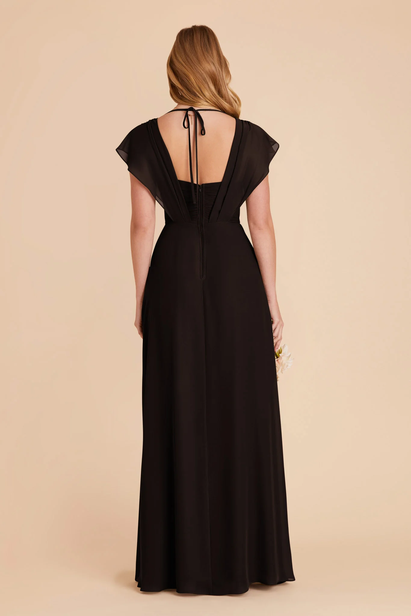 Violet Chiffon Dress - Black - Image 15