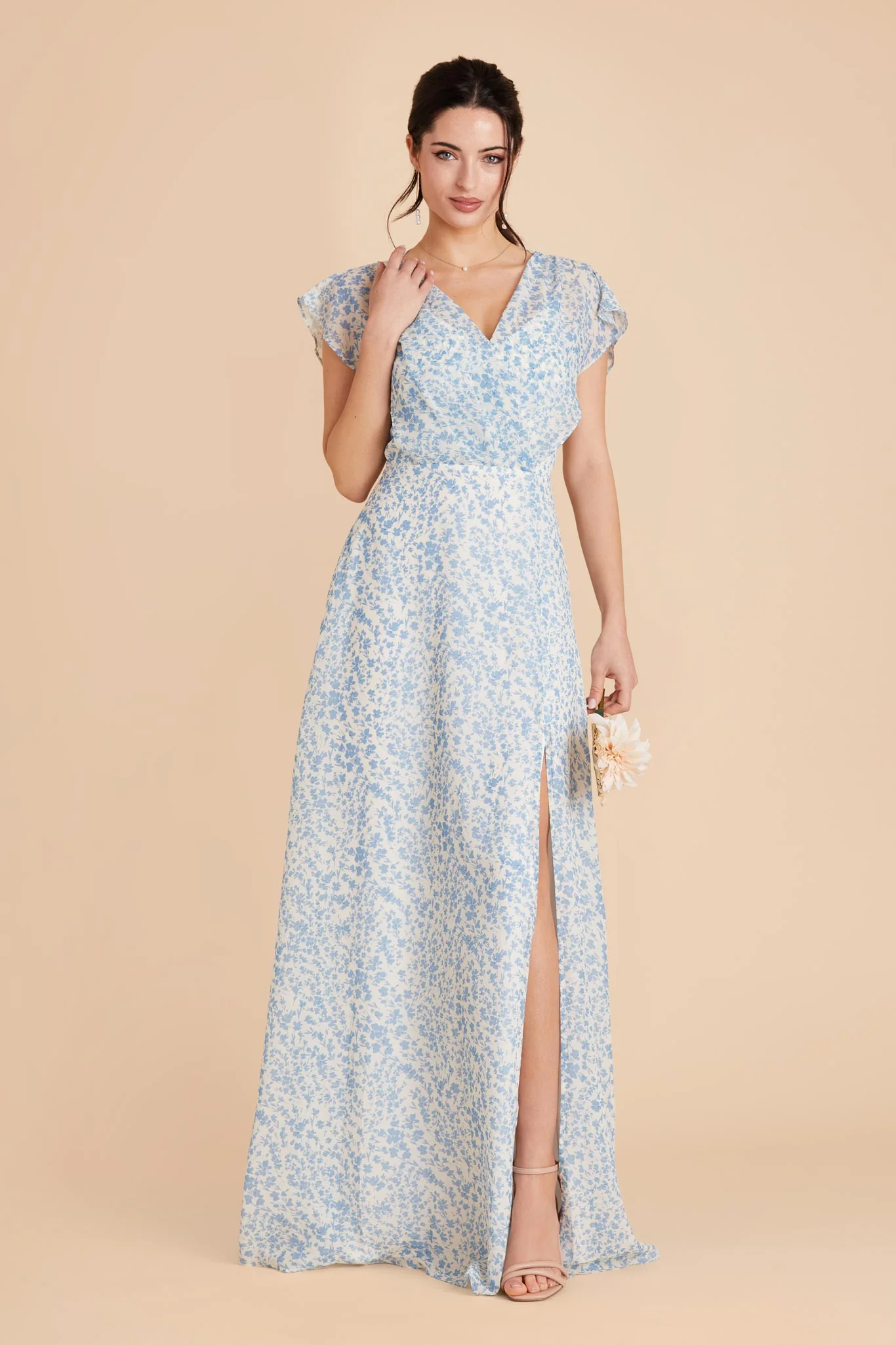 Violet Chiffon Dress - Blue Dreamy Ditsy - Image 7