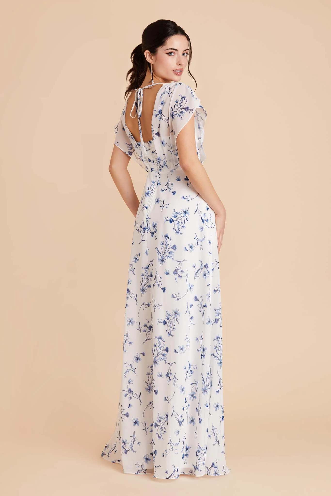 Violet Chiffon Dress - Blue Le Fleur - Image 2