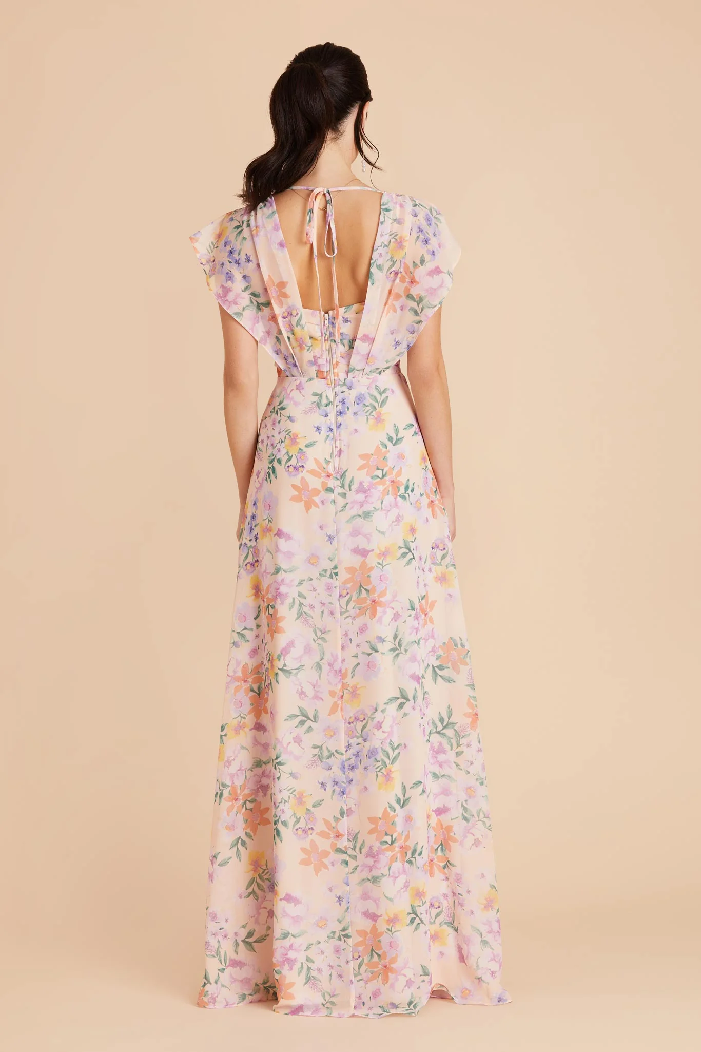 Violet Chiffon Dress - Botanical Blooms - Image 8