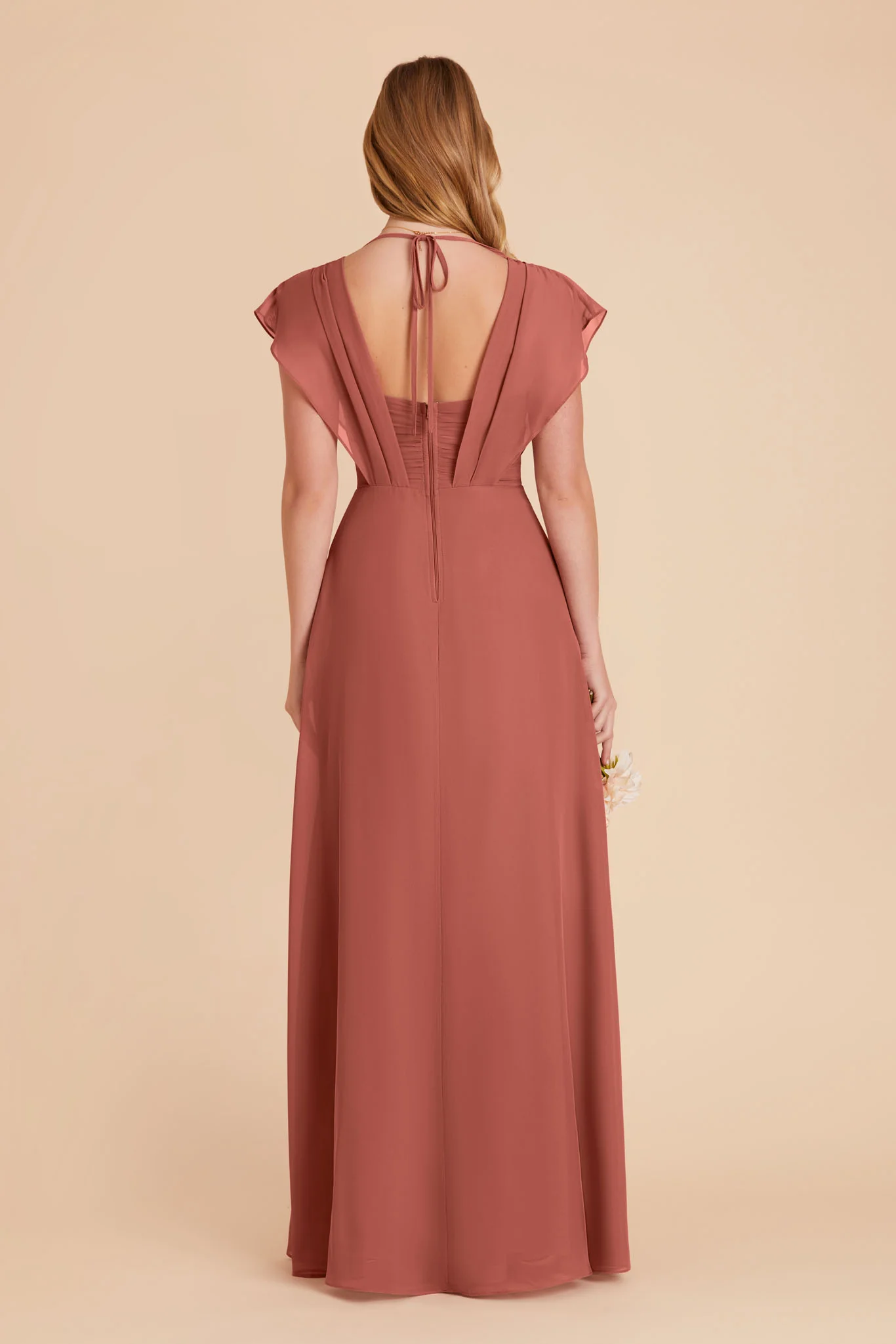 Violet Chiffon Dress - Desert Rose - Image 17