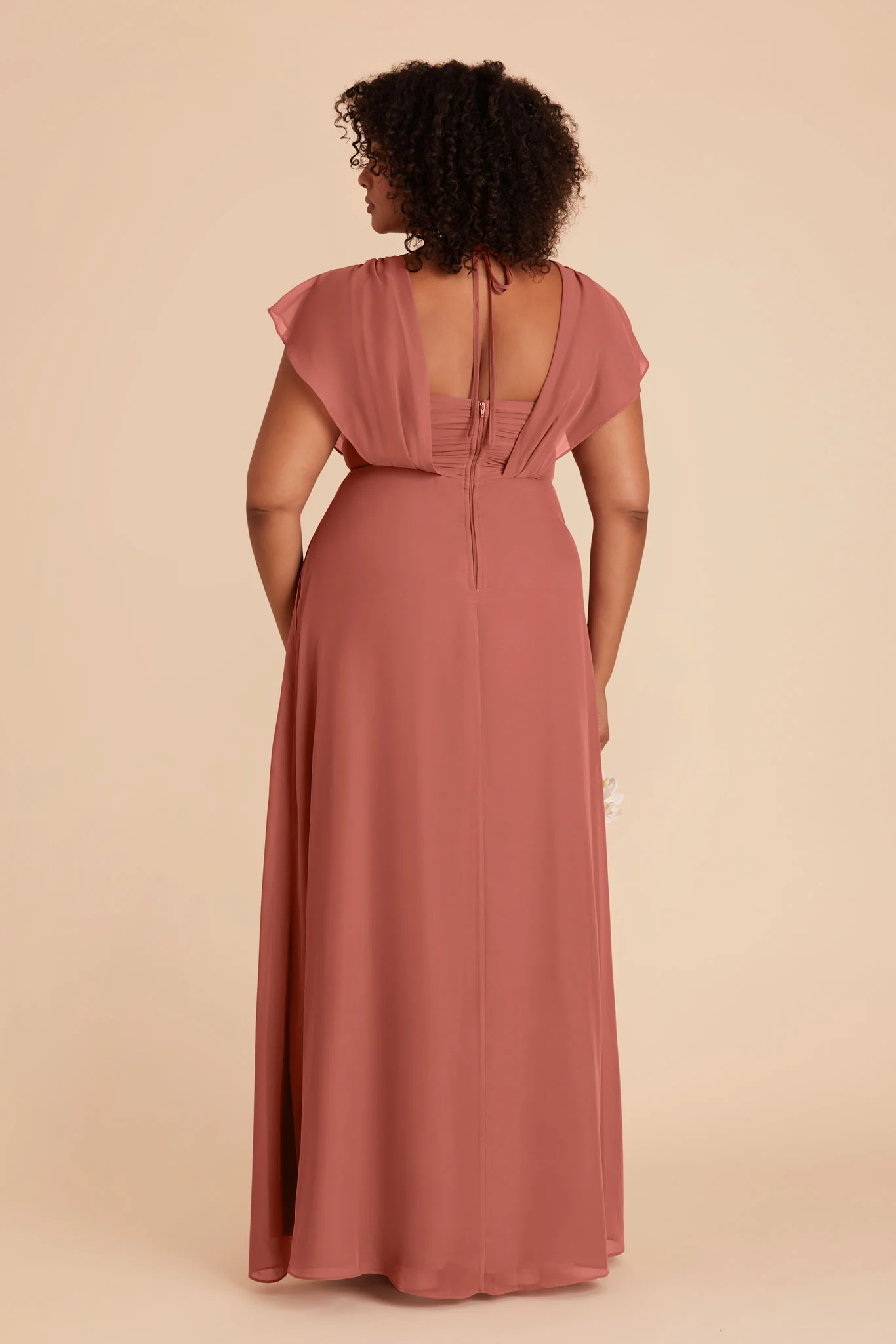 Violet Chiffon Dress - Desert Rose - Image 18
