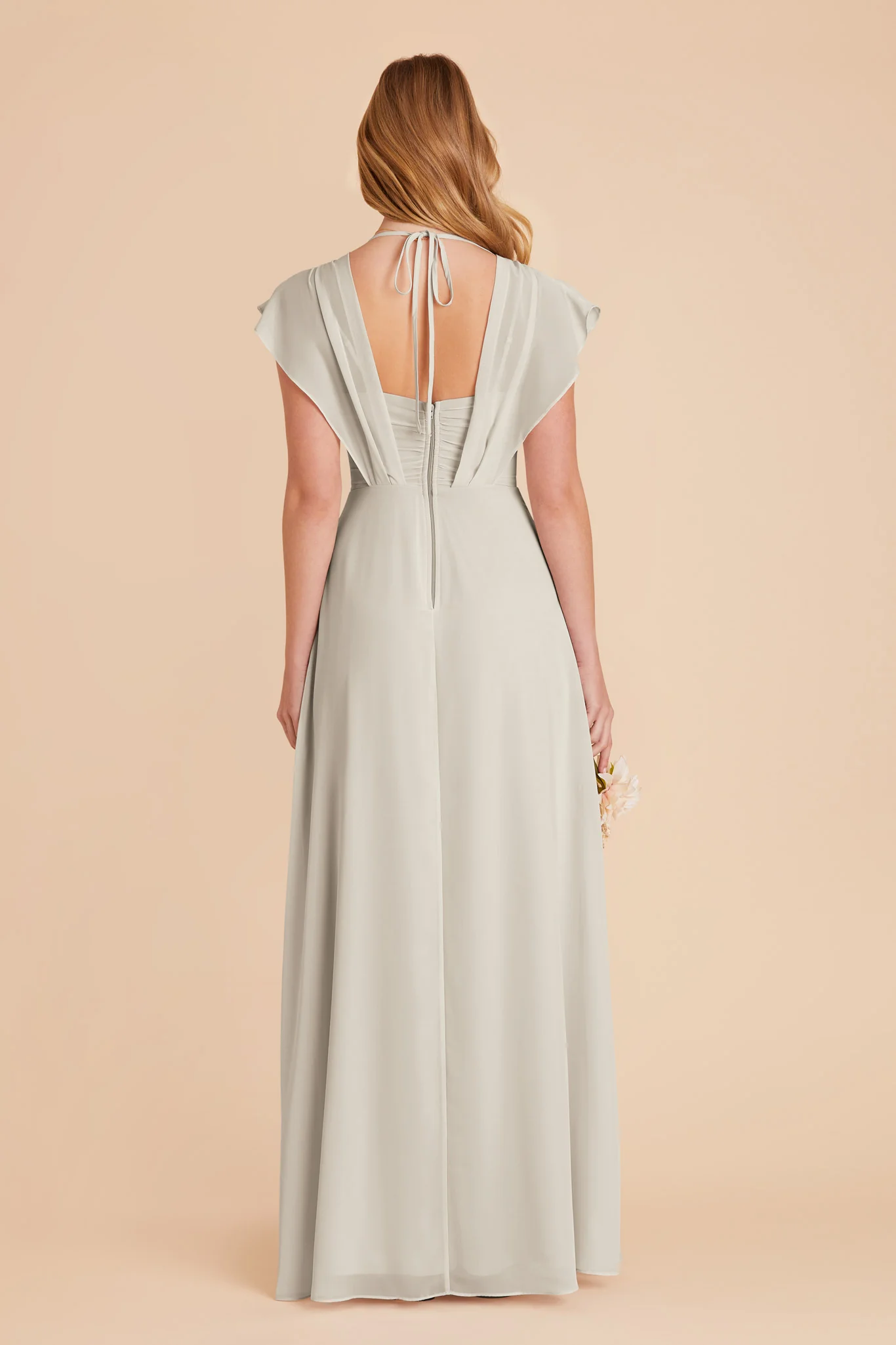 Violet Chiffon Dress - Dove Gray - Image 16