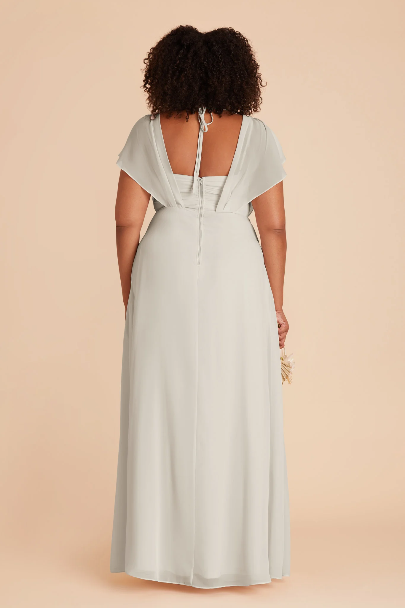 Violet Chiffon Dress - Dove Gray - Image 17