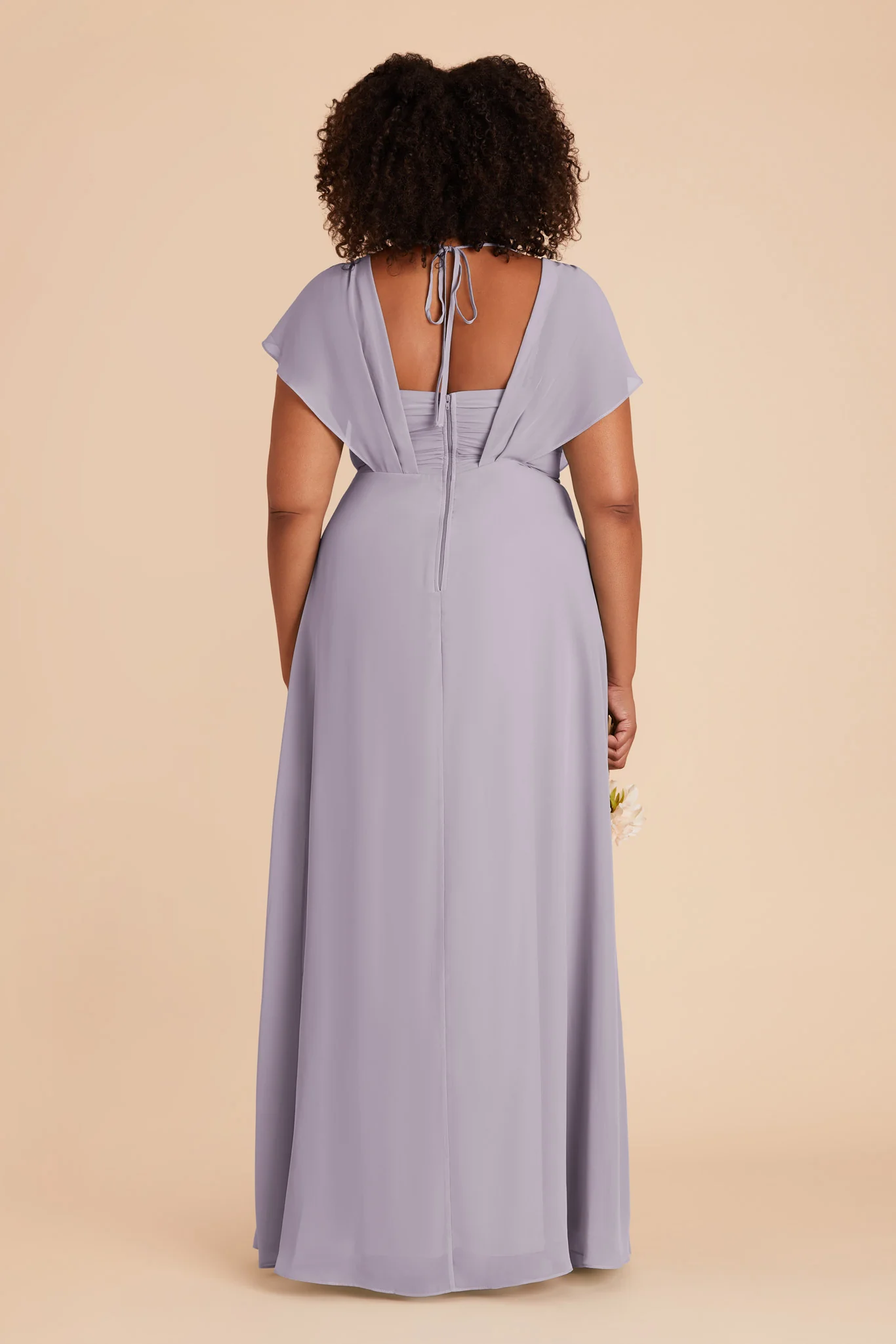 Violet Chiffon Dress - Dusty Lilac - Image 19