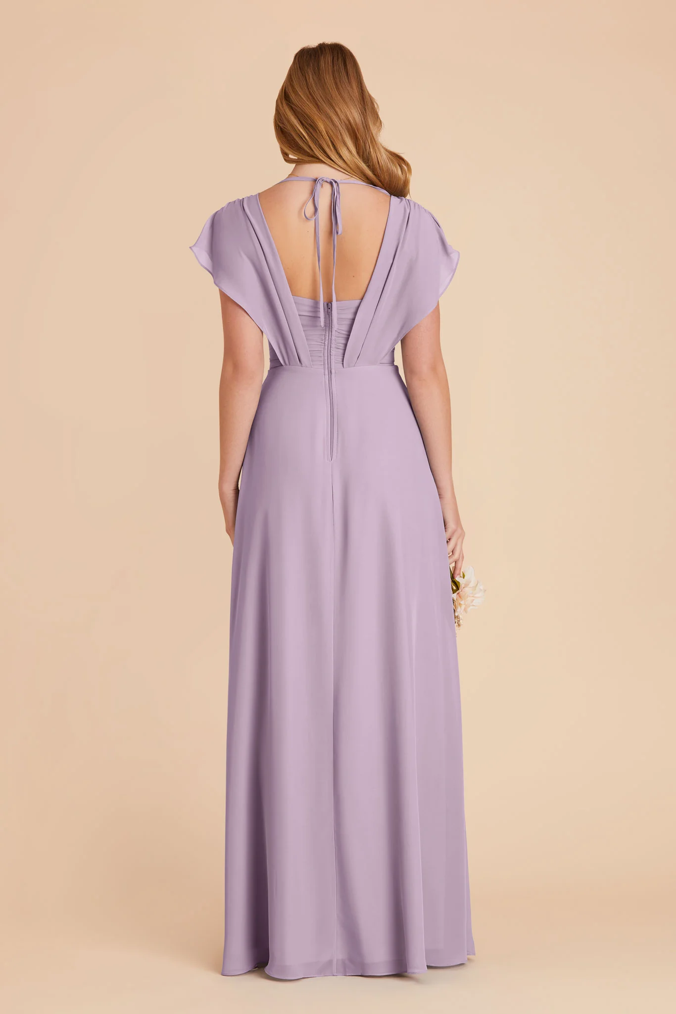 Violet Chiffon Dress - Lavender - Image 12