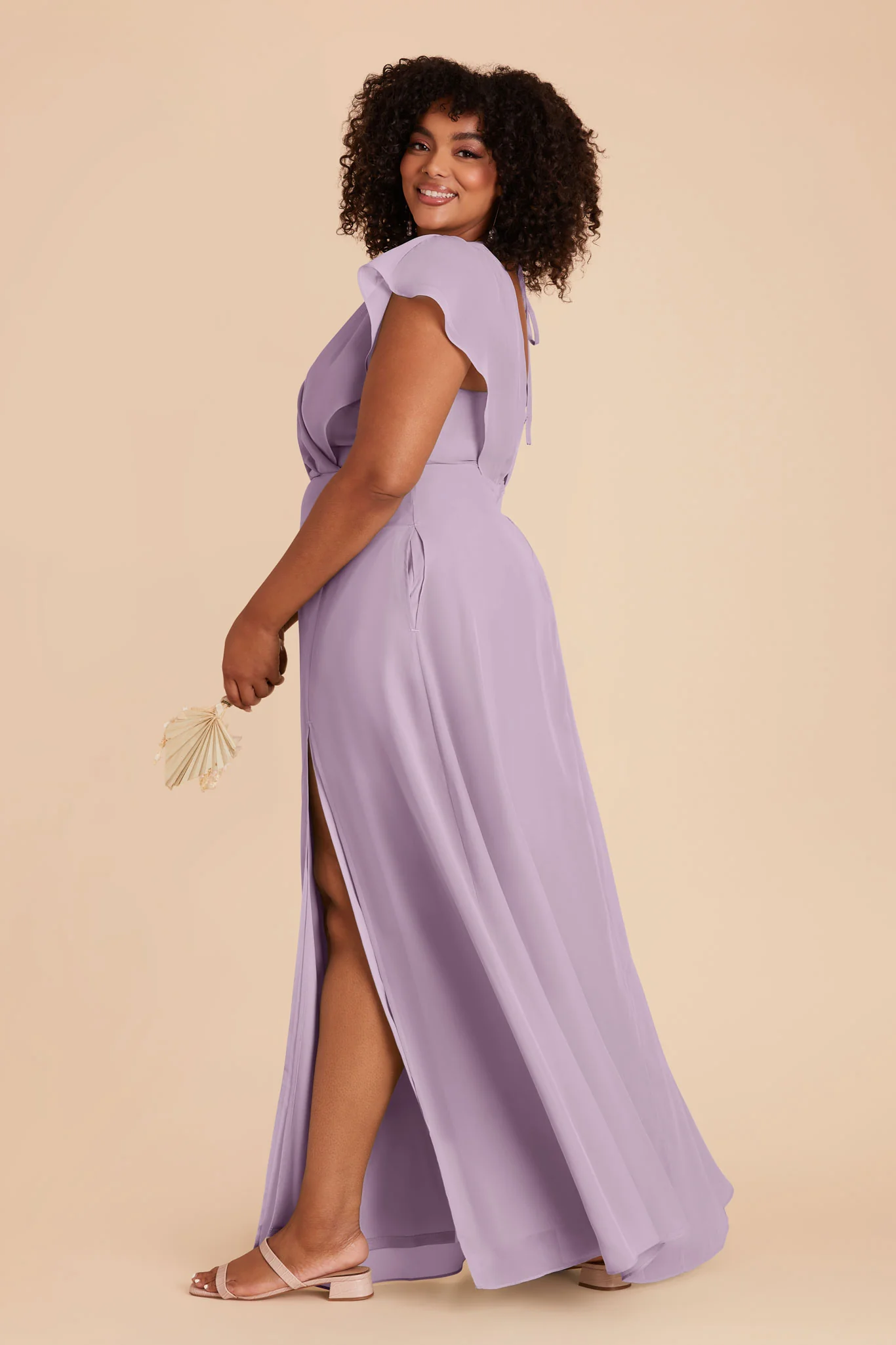 Violet Chiffon Dress - Lavender - Image 18