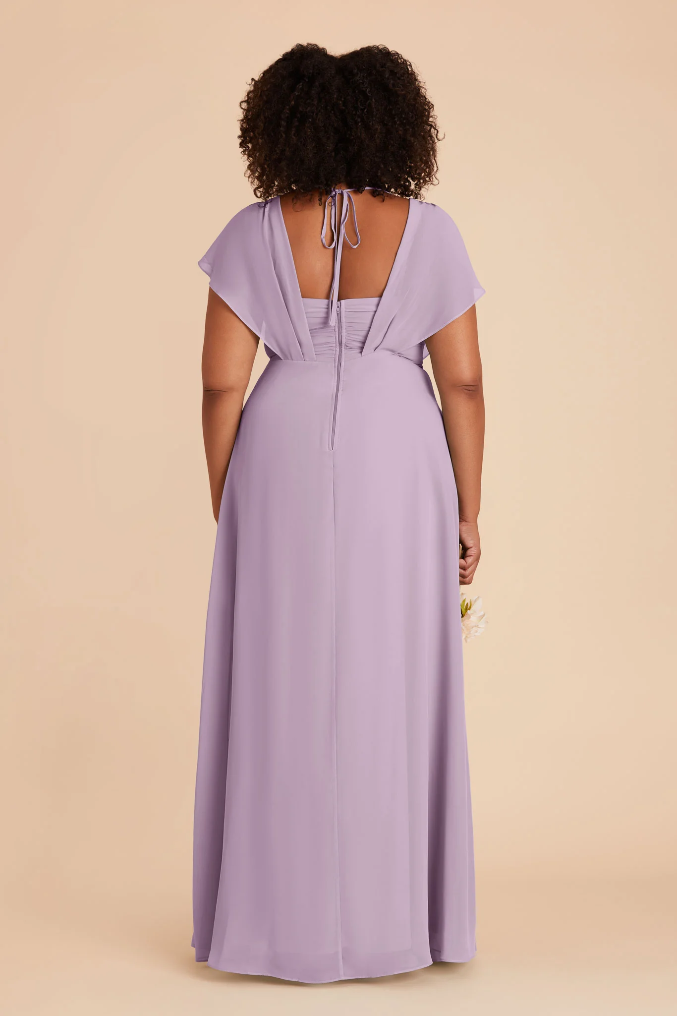 Violet Chiffon Dress - Lavender - Image 19