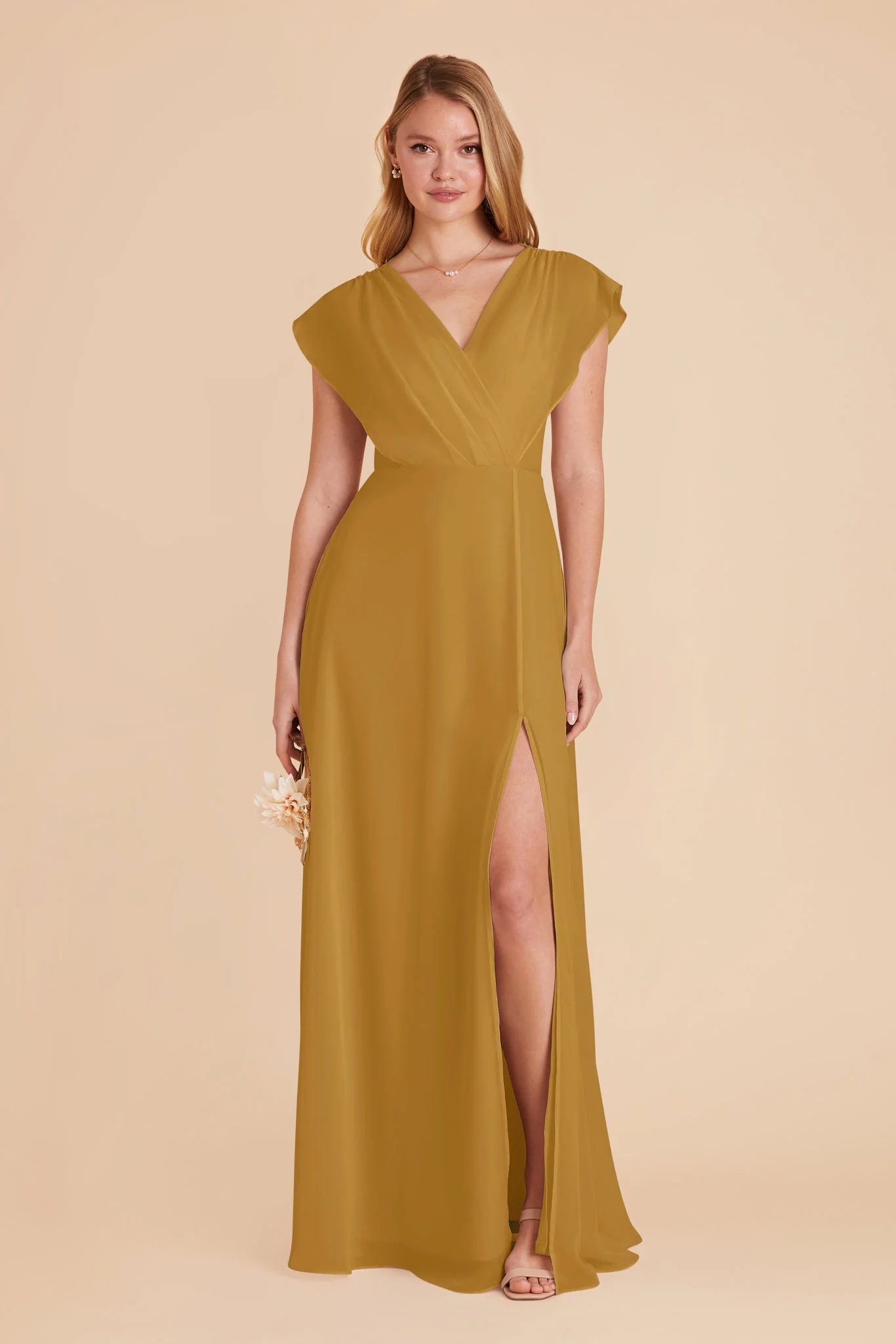 Violet Chiffon Dress - Marigold