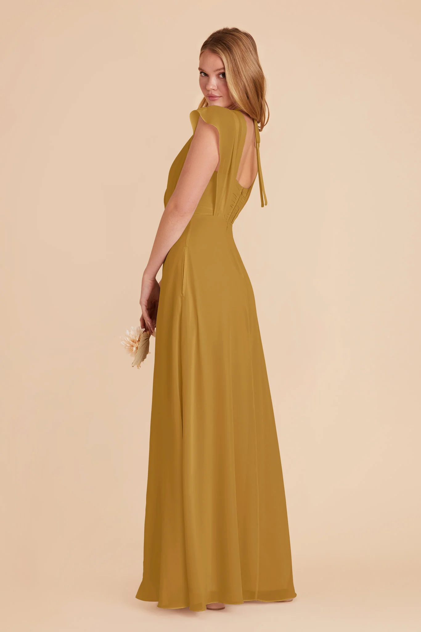 Violet Chiffon Dress - Marigold - Image 5
