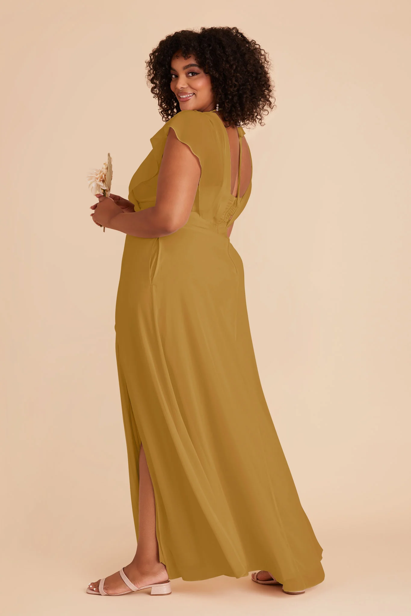 Violet Chiffon Dress - Marigold - Image 7