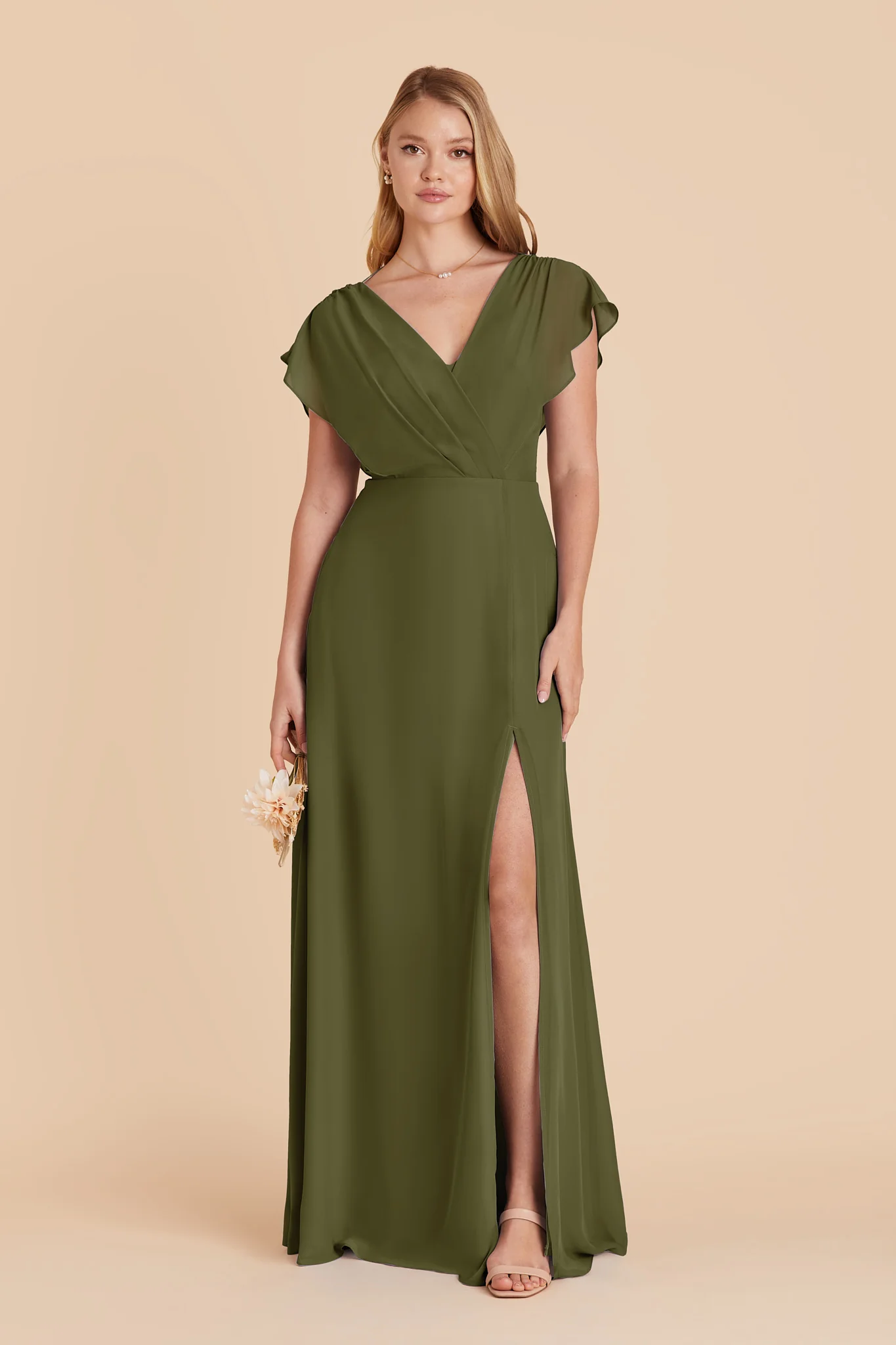 Violet Chiffon Dress - Martini