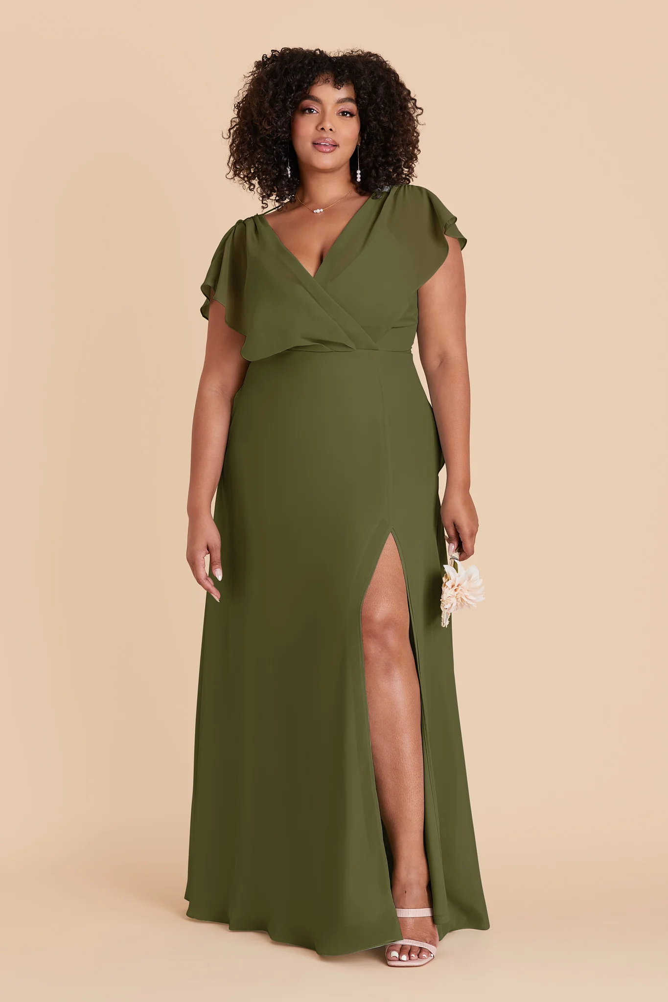 Violet Chiffon Dress - Martini - Image 2