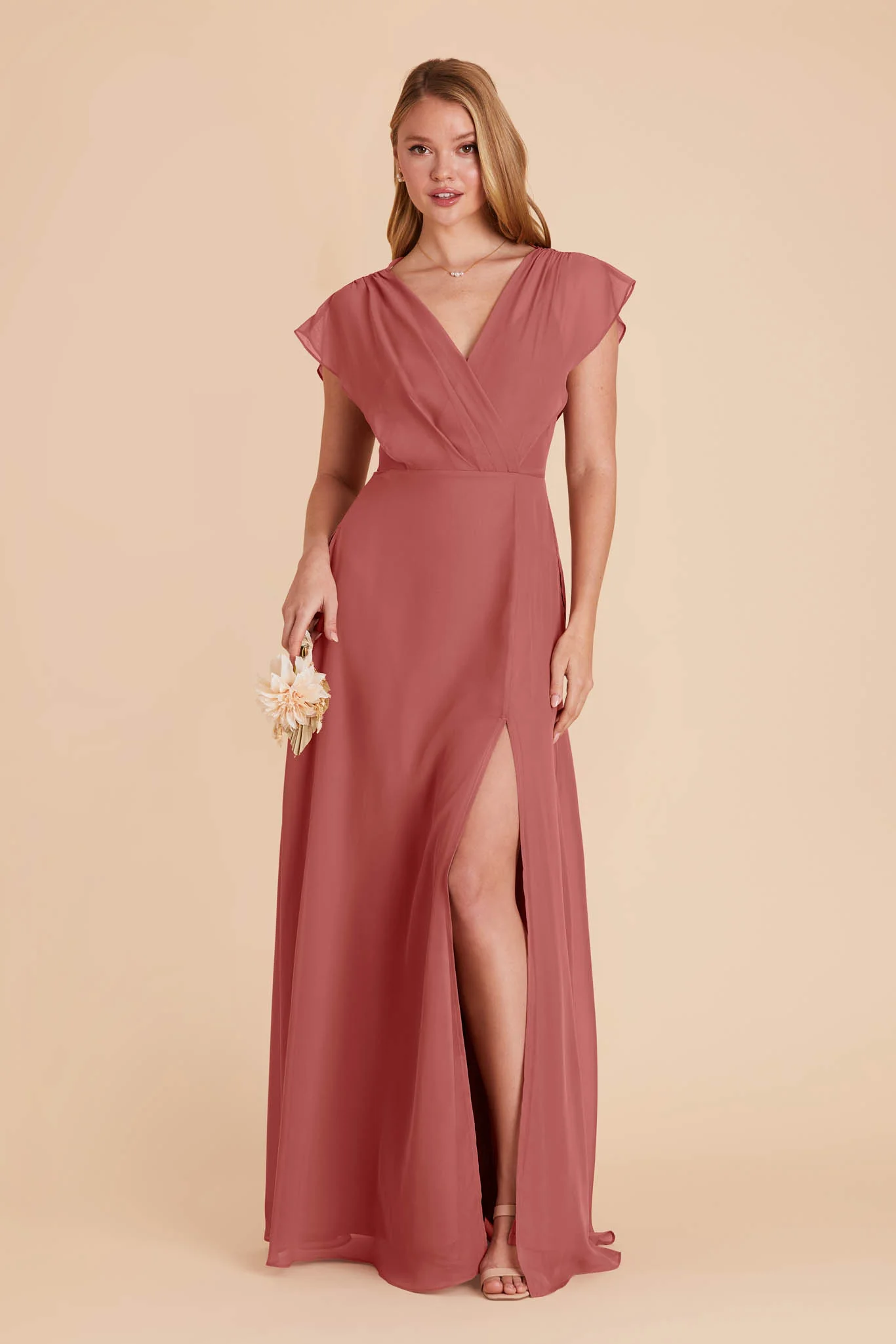 Violet Chiffon Dress - Mulberry - Image 10