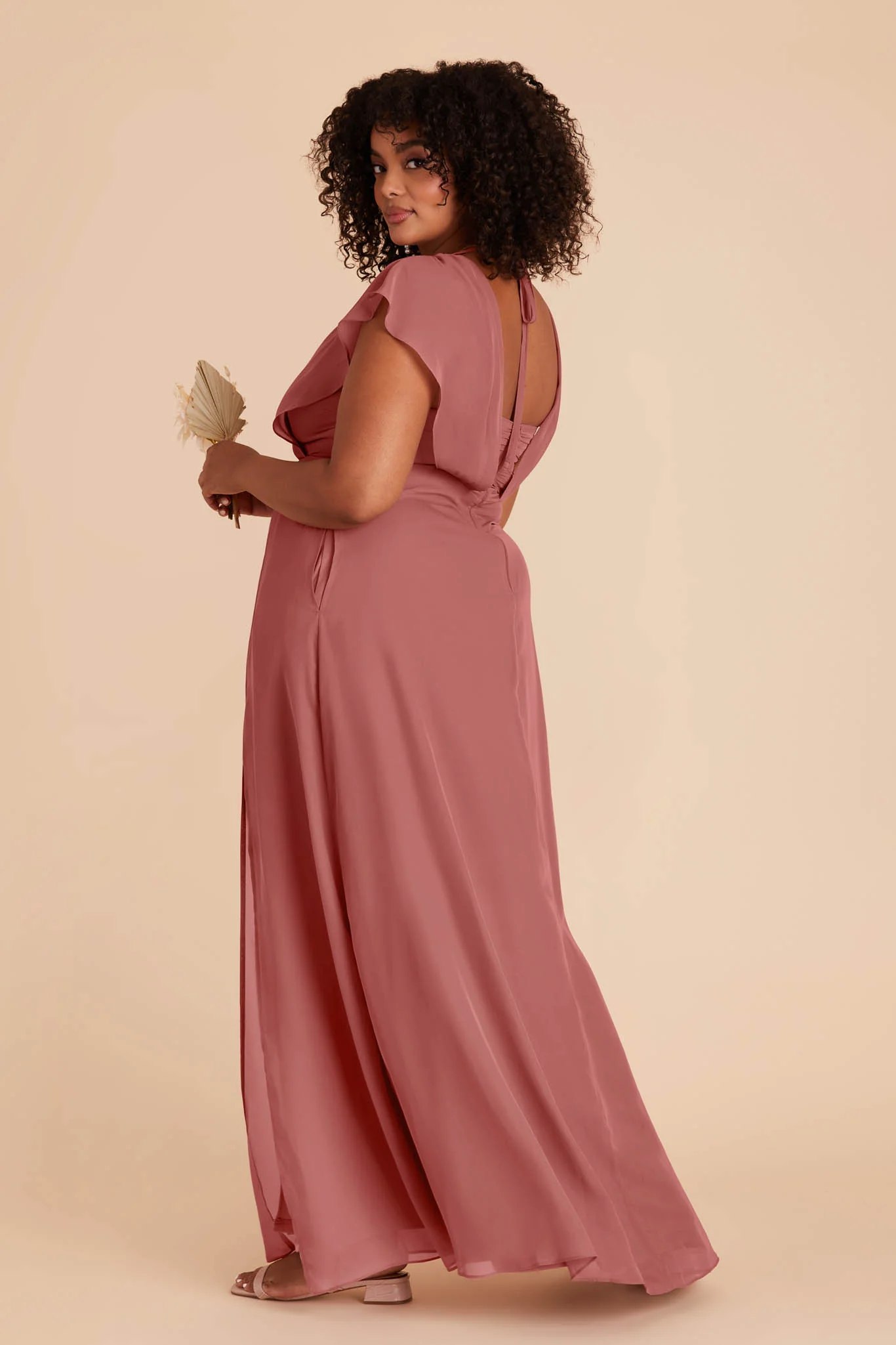 Violet Chiffon Dress - Mulberry - Image 14