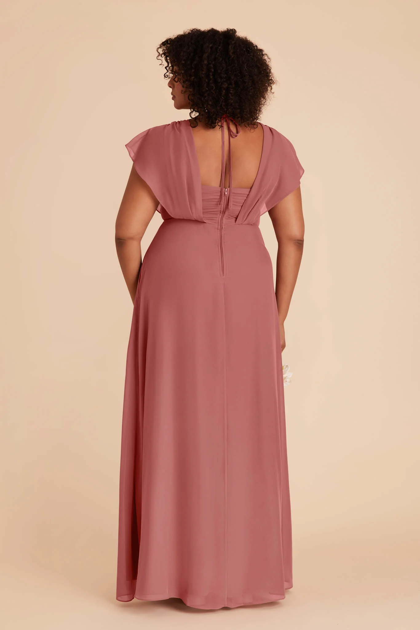 Violet Chiffon Dress - Mulberry - Image 16