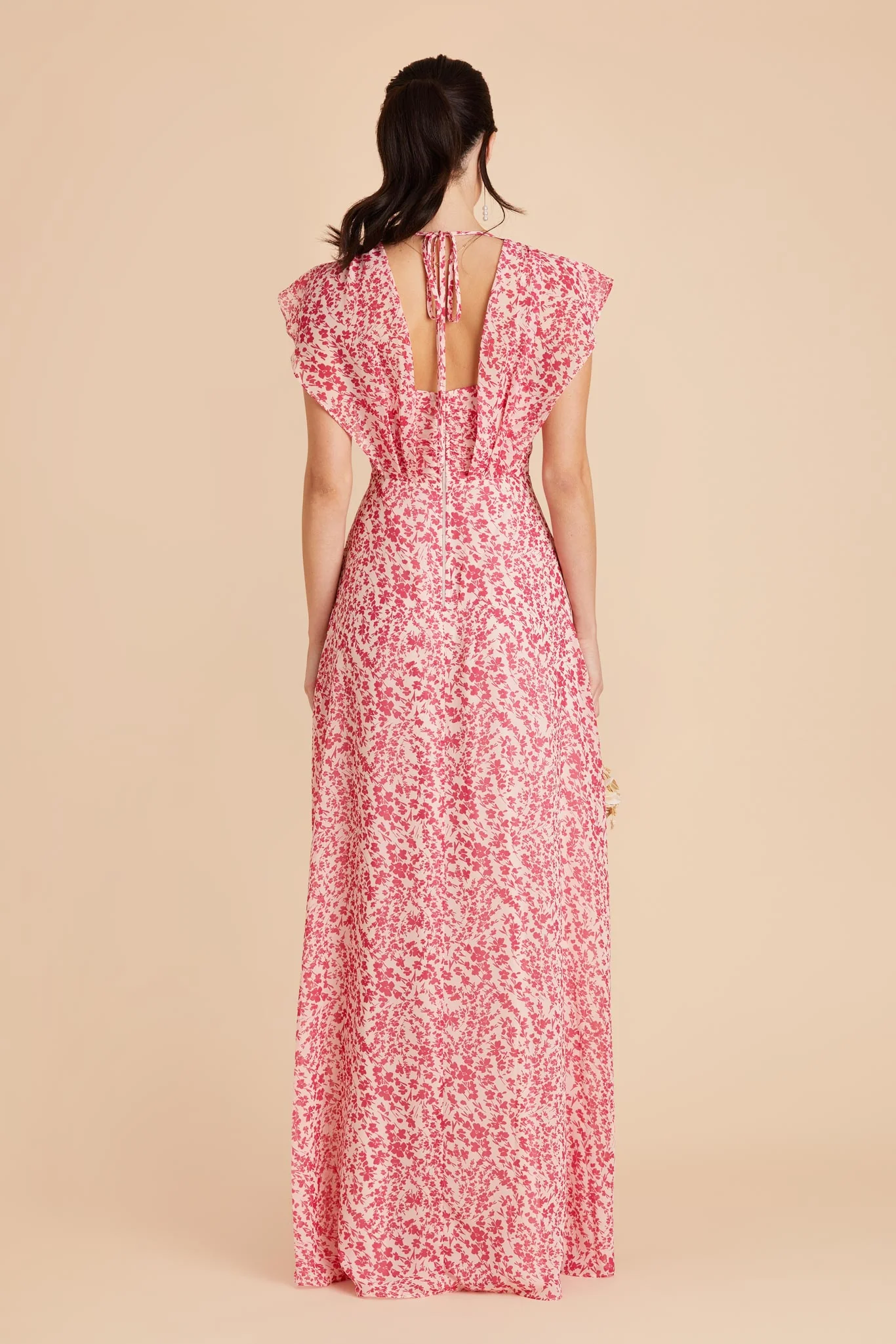 Violet Chiffon Dress - Pink Dreamy Ditsy - Image 6